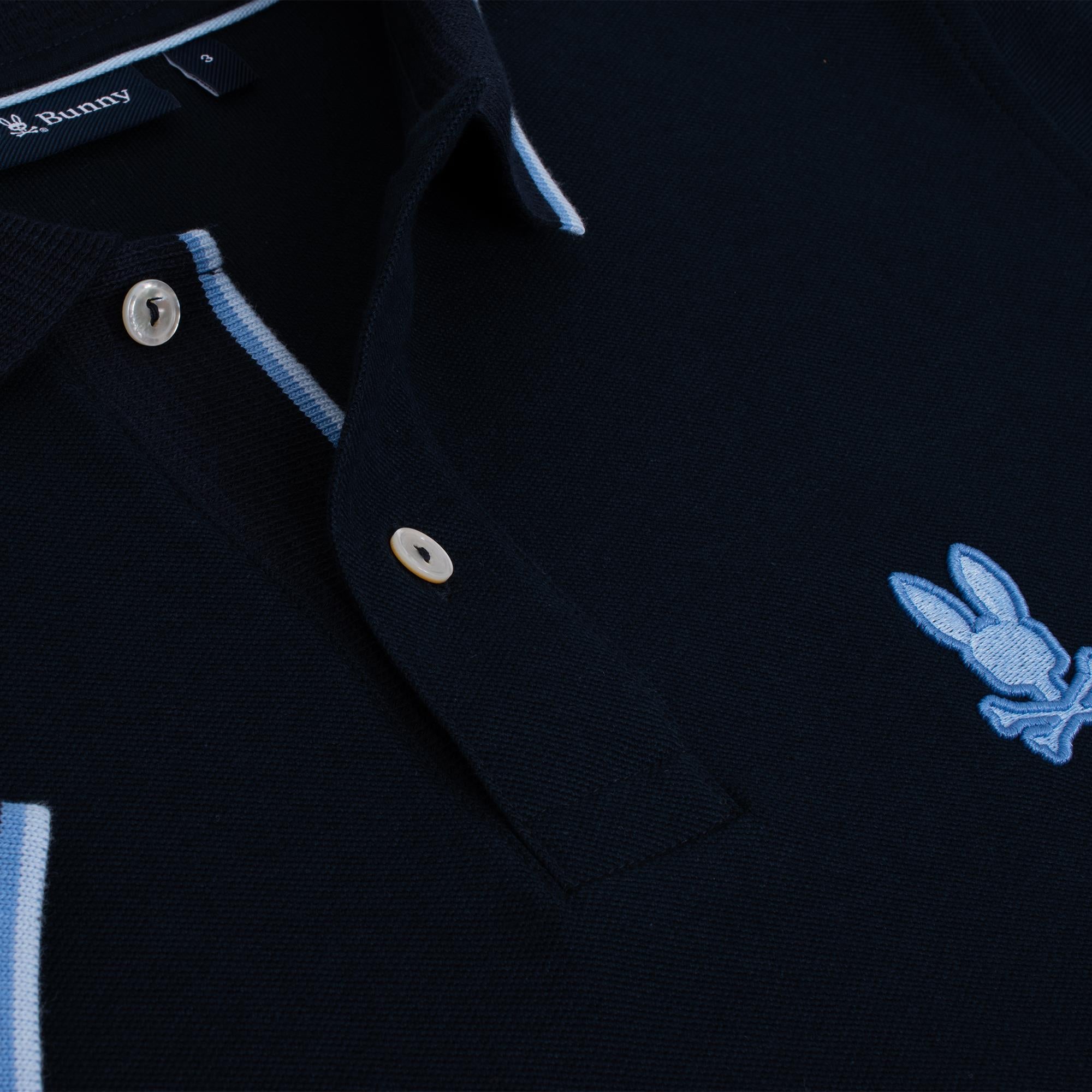 Psycho Bunny Houston Pique Polo Shirt Navy