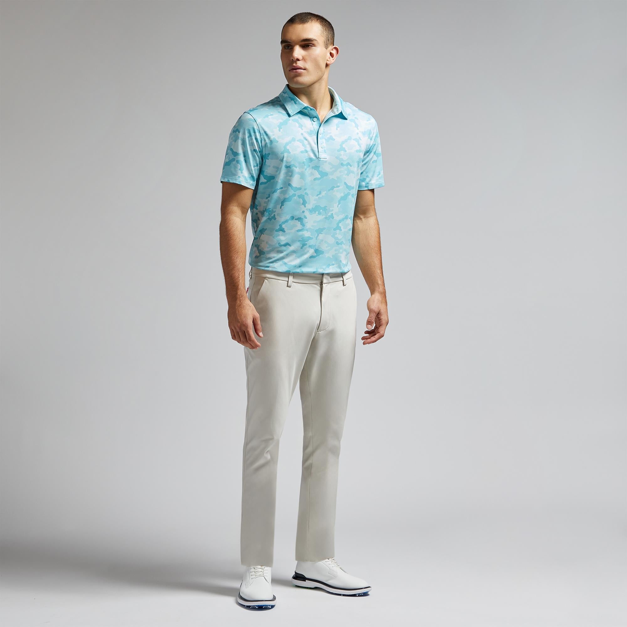 G/FORE Icon Camo Mens Golf Polo Shirt Daybreak