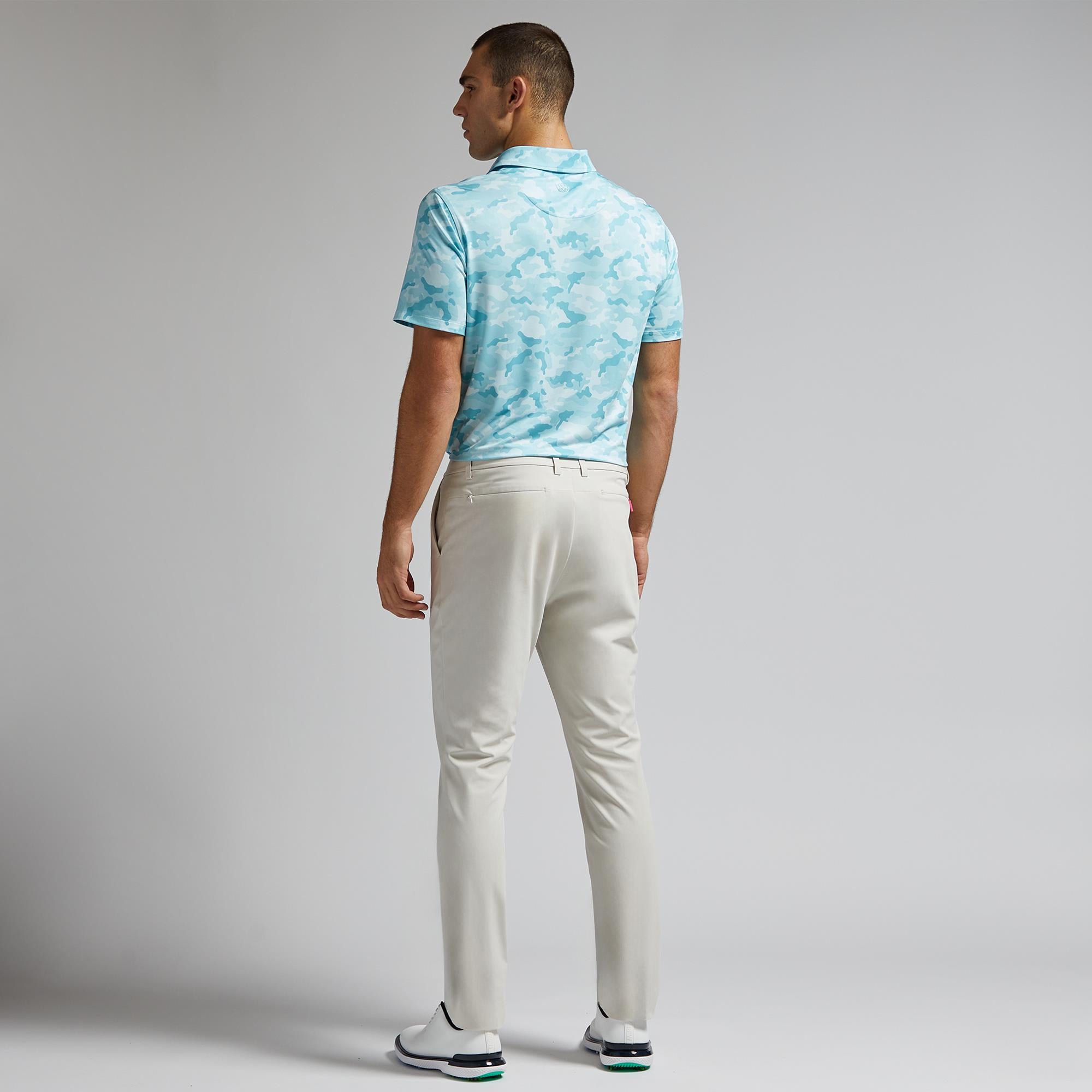 G/FORE Icon Camo Mens Golf Polo Shirt Daybreak