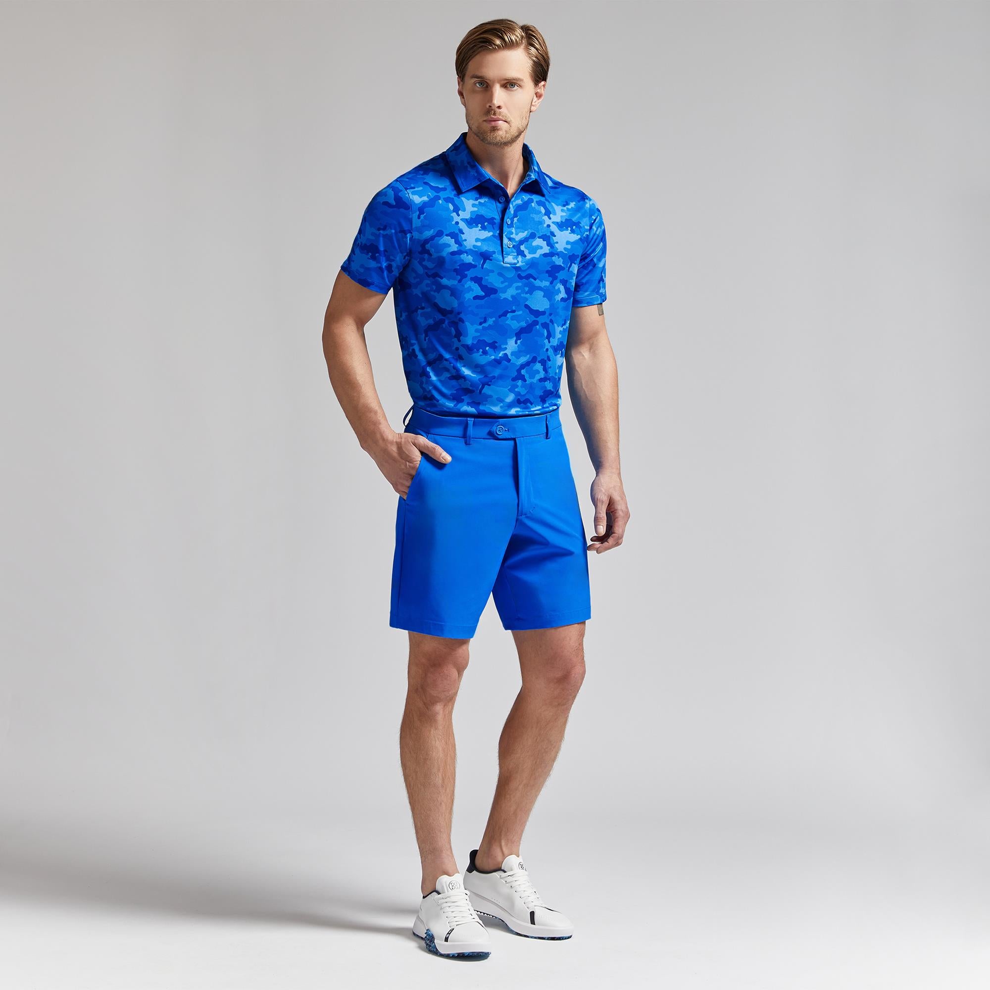 G/FORE Icon Camo Mens Golf Polo Shirt Racer