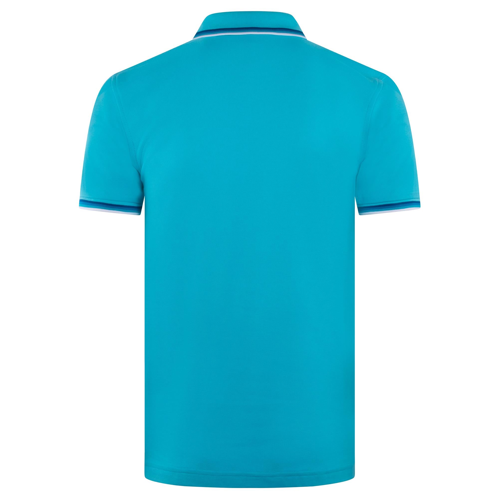 Psycho Bunny Granbury Pique Polo Shirt Aquarius