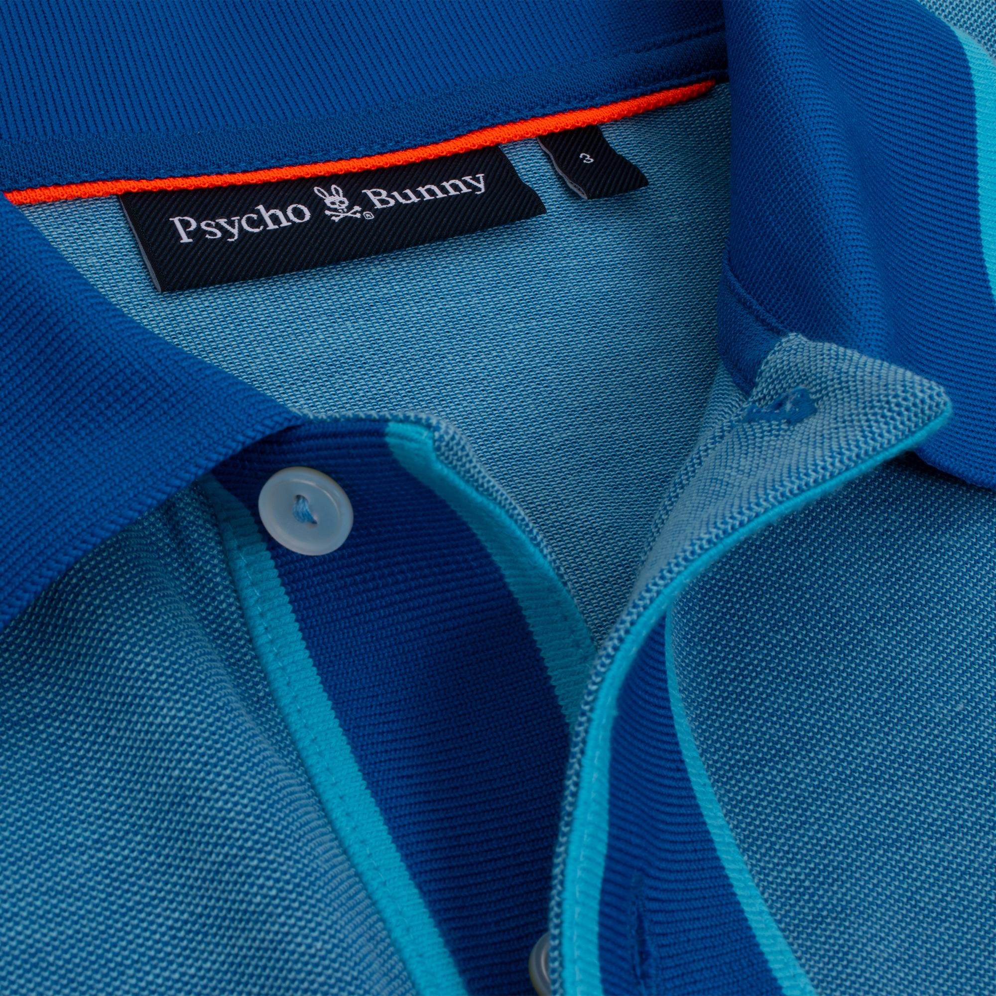 Psycho Bunny Woodway Oxford Polo Shirt Aquarius