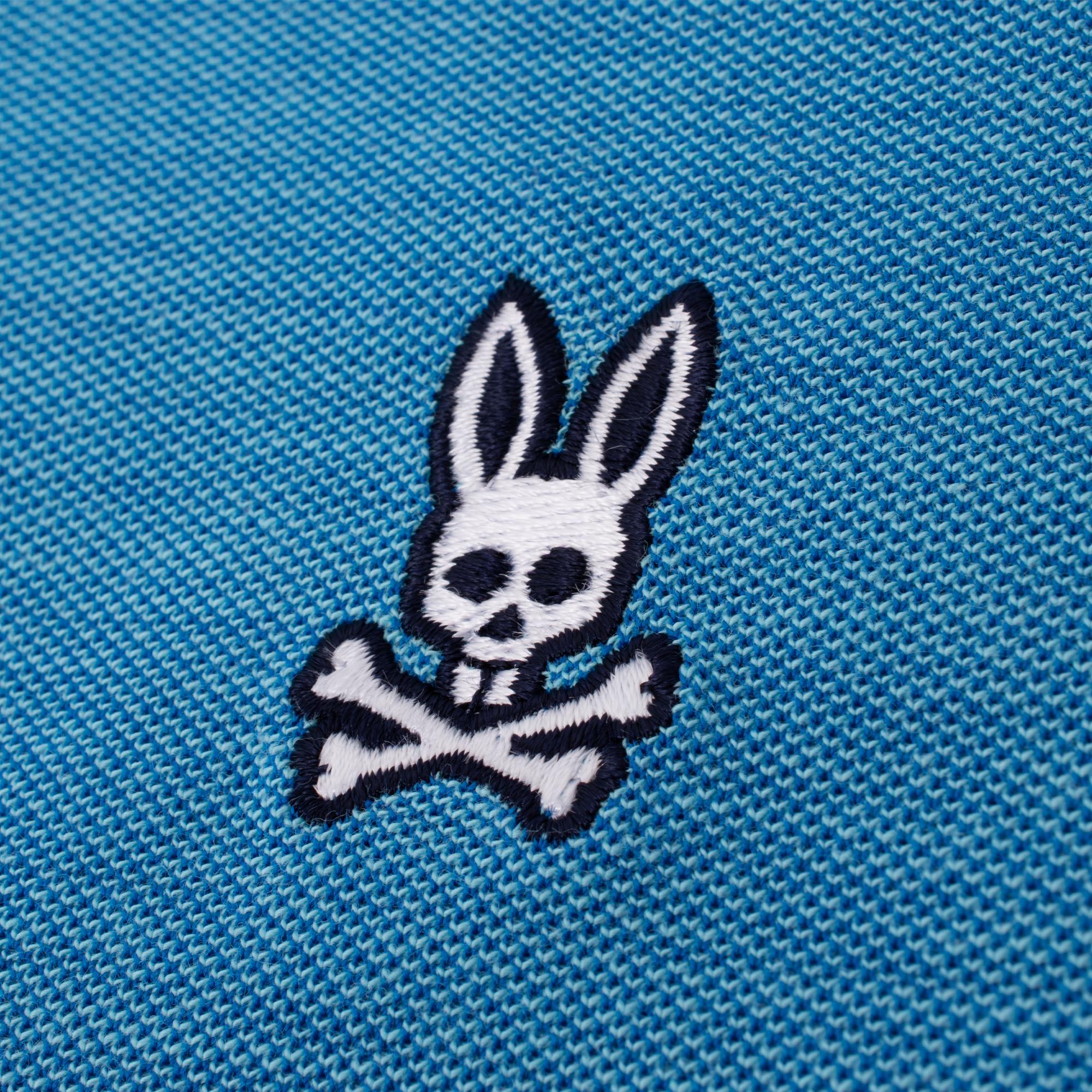 Psycho Bunny Woodway Oxford Polo Shirt Aquarius