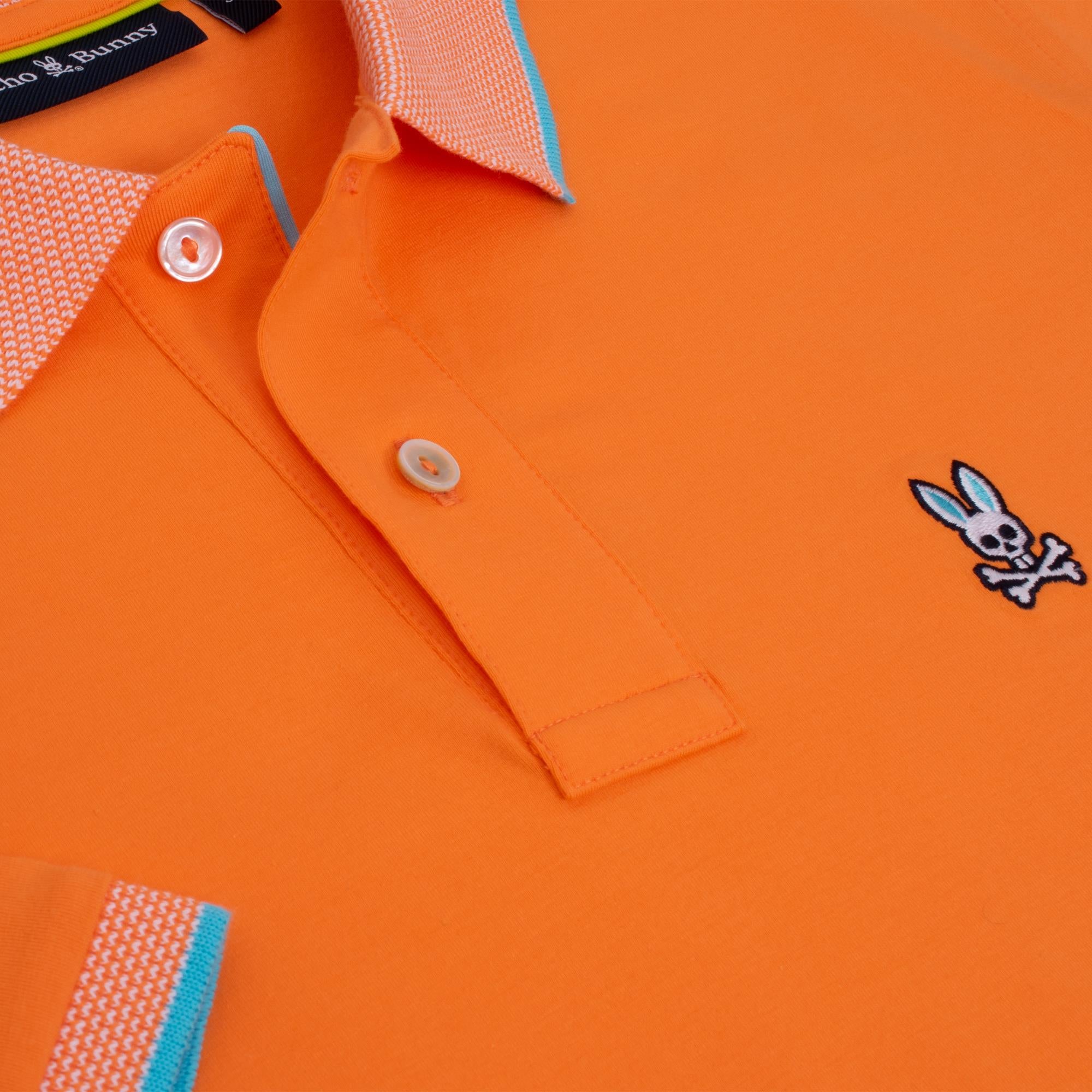 Psycho Bunny Northlake Jersey Polo Shirt Nectarine