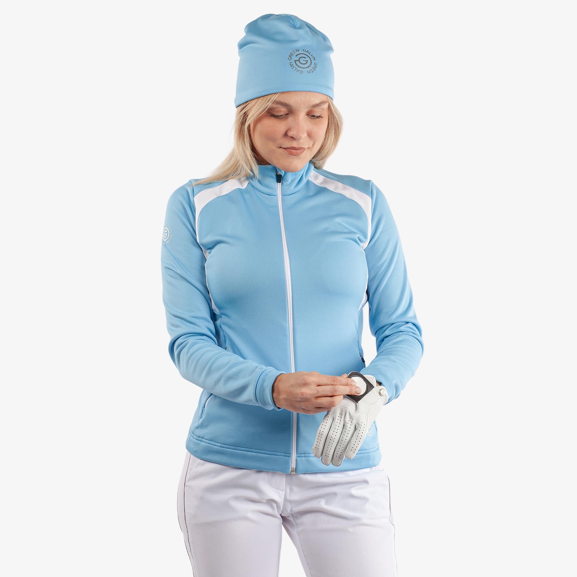 Galvin Green Destiny Insula Ladies Golf Mid Layer Alaskan Blue/White