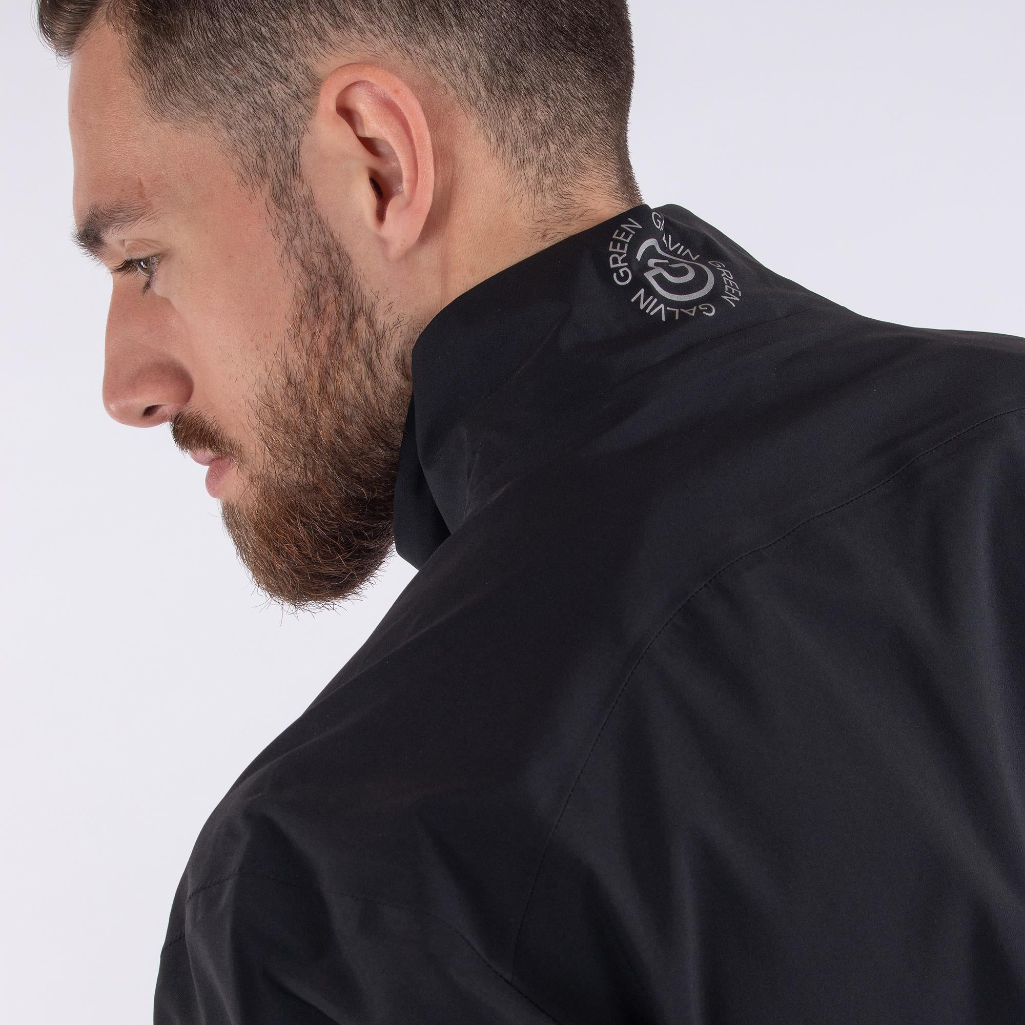 Galvin Green Axl Paclite Gore-Tex Mens Short Sleeve Waterproof Golf Jacket Black
