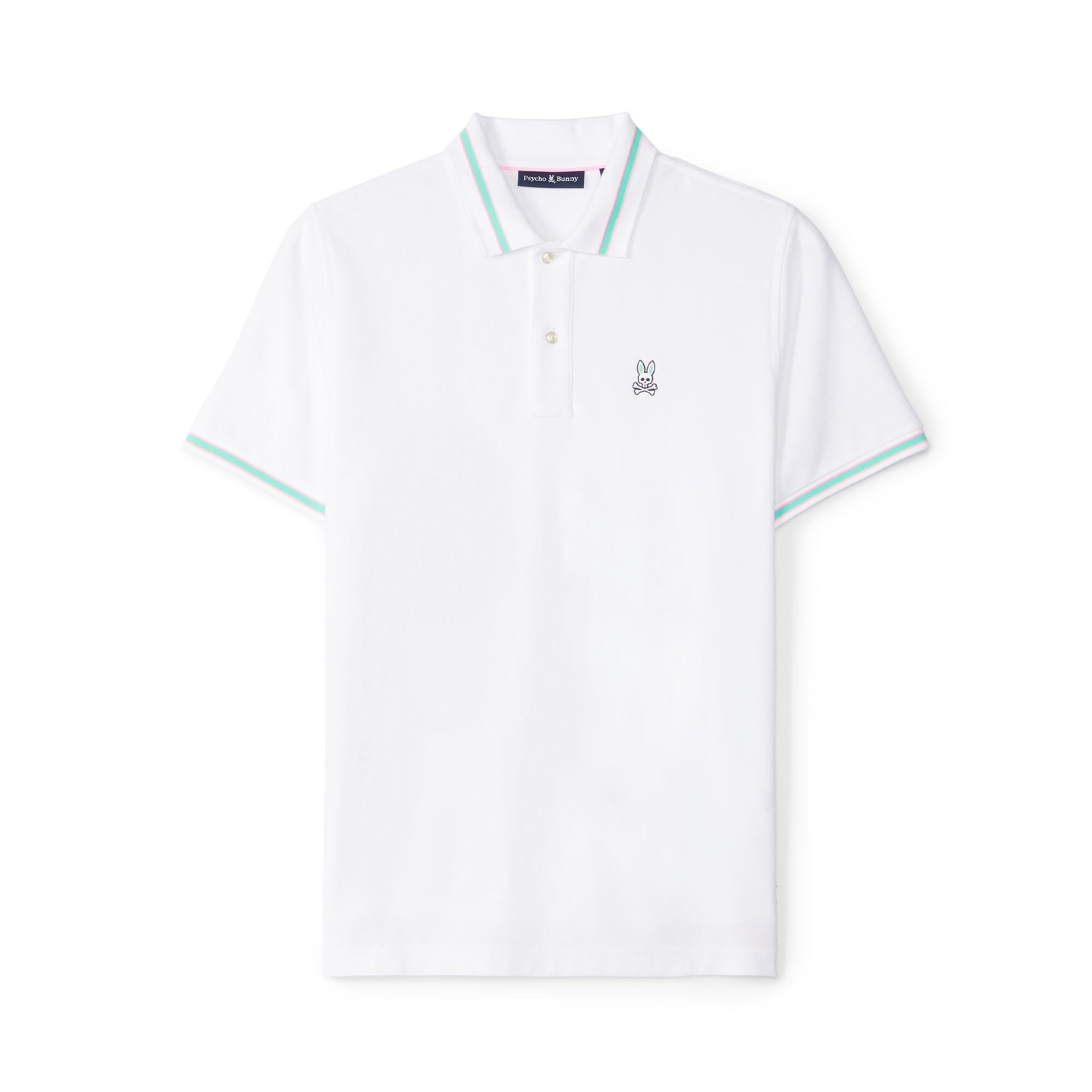 Psycho Bunny Irving Pique Polo Shirt White