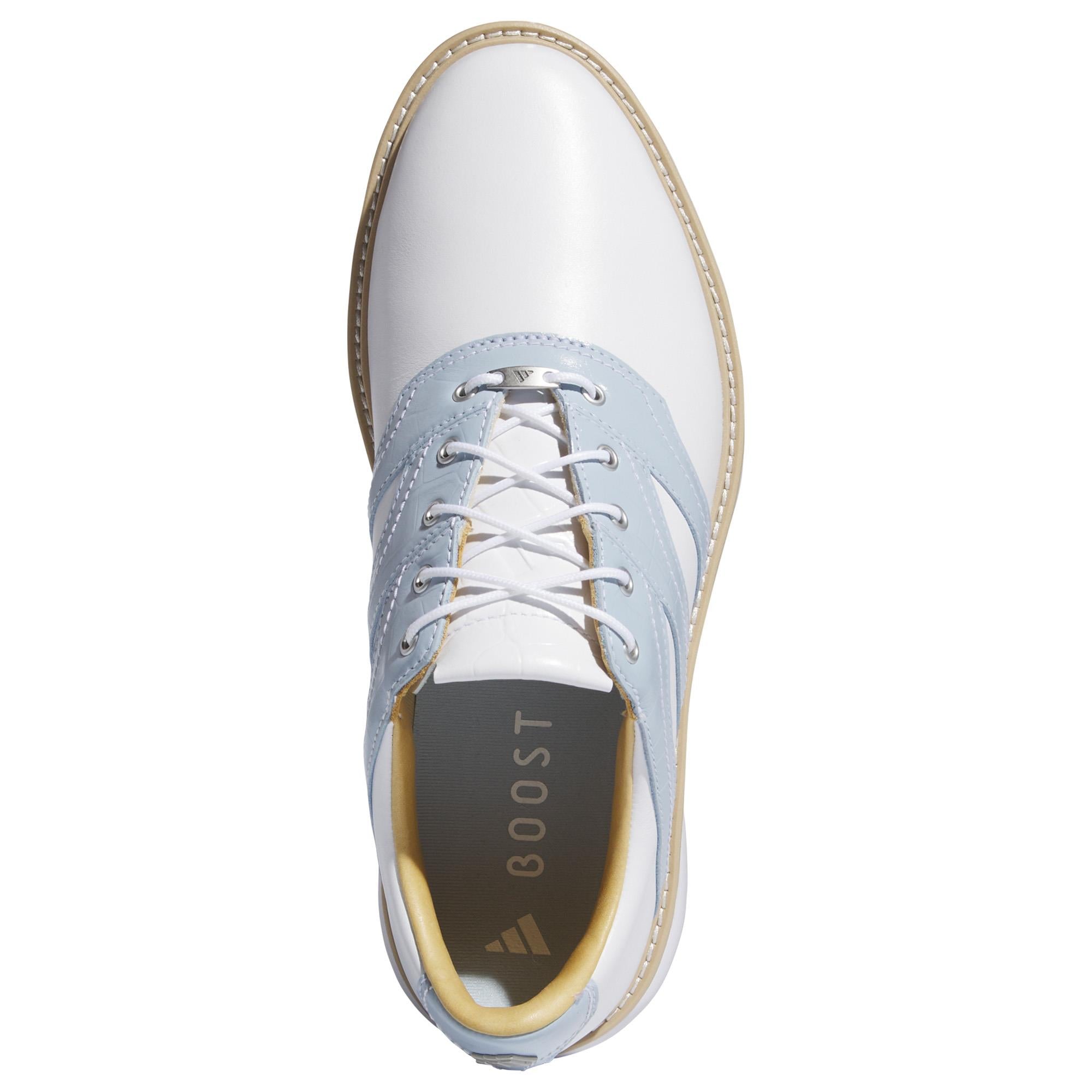 Adidas MC Z Traxion Ladies Golf Shoes White/Wonder Blue/Savannah