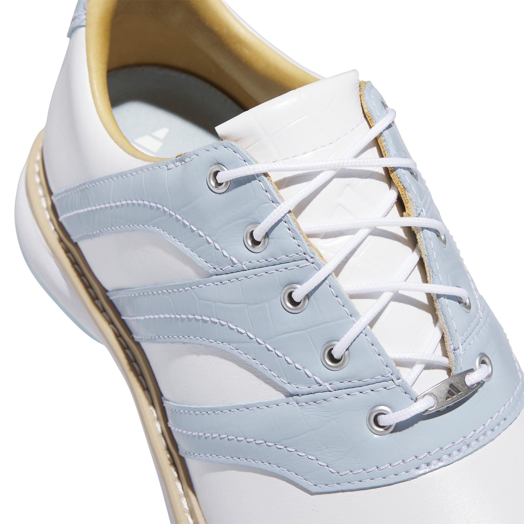 Adidas MC Z Traxion Ladies Golf Shoes White/Wonder Blue/Savannah