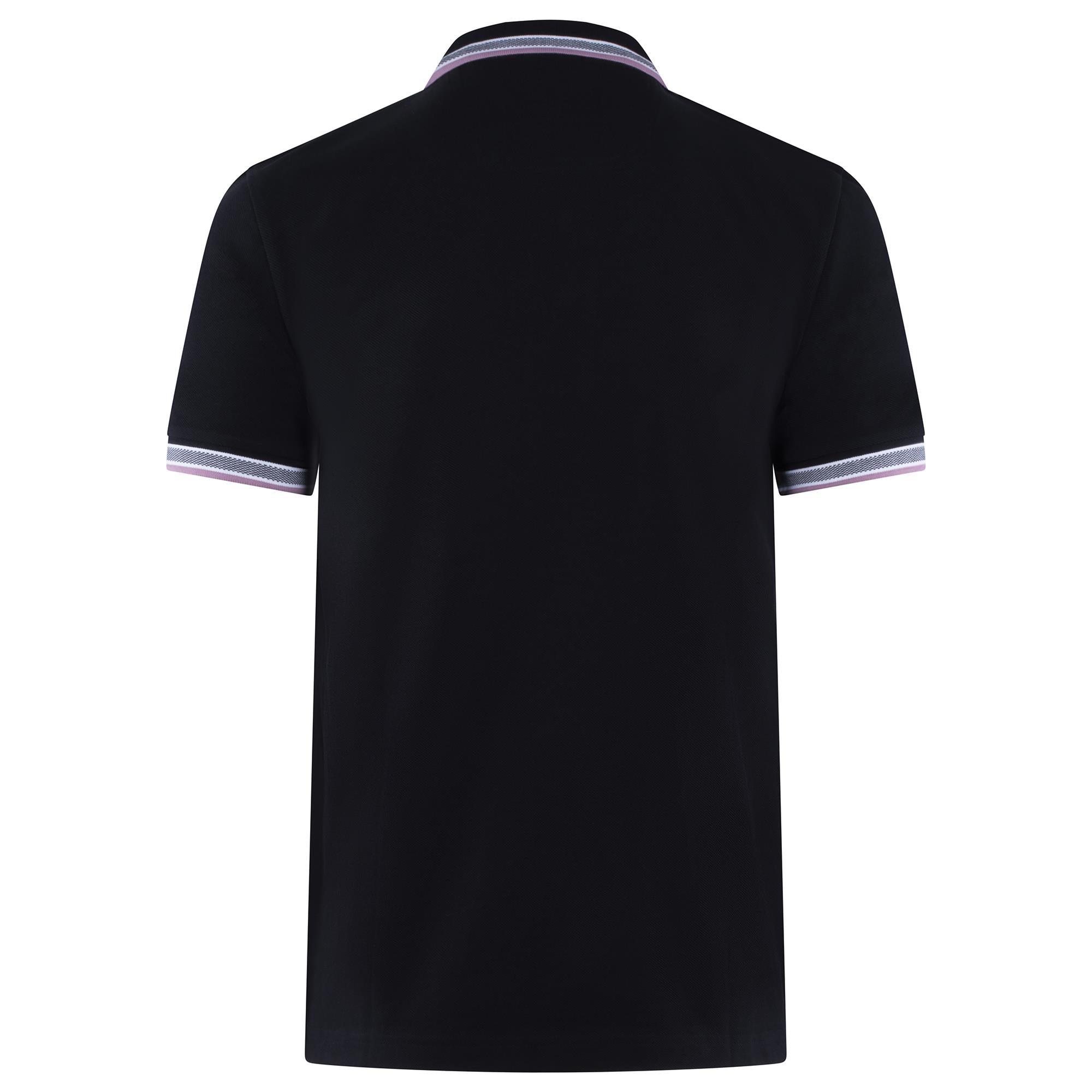 Boss Paddy Cotton Pique Mens Polo Shirt Navy
