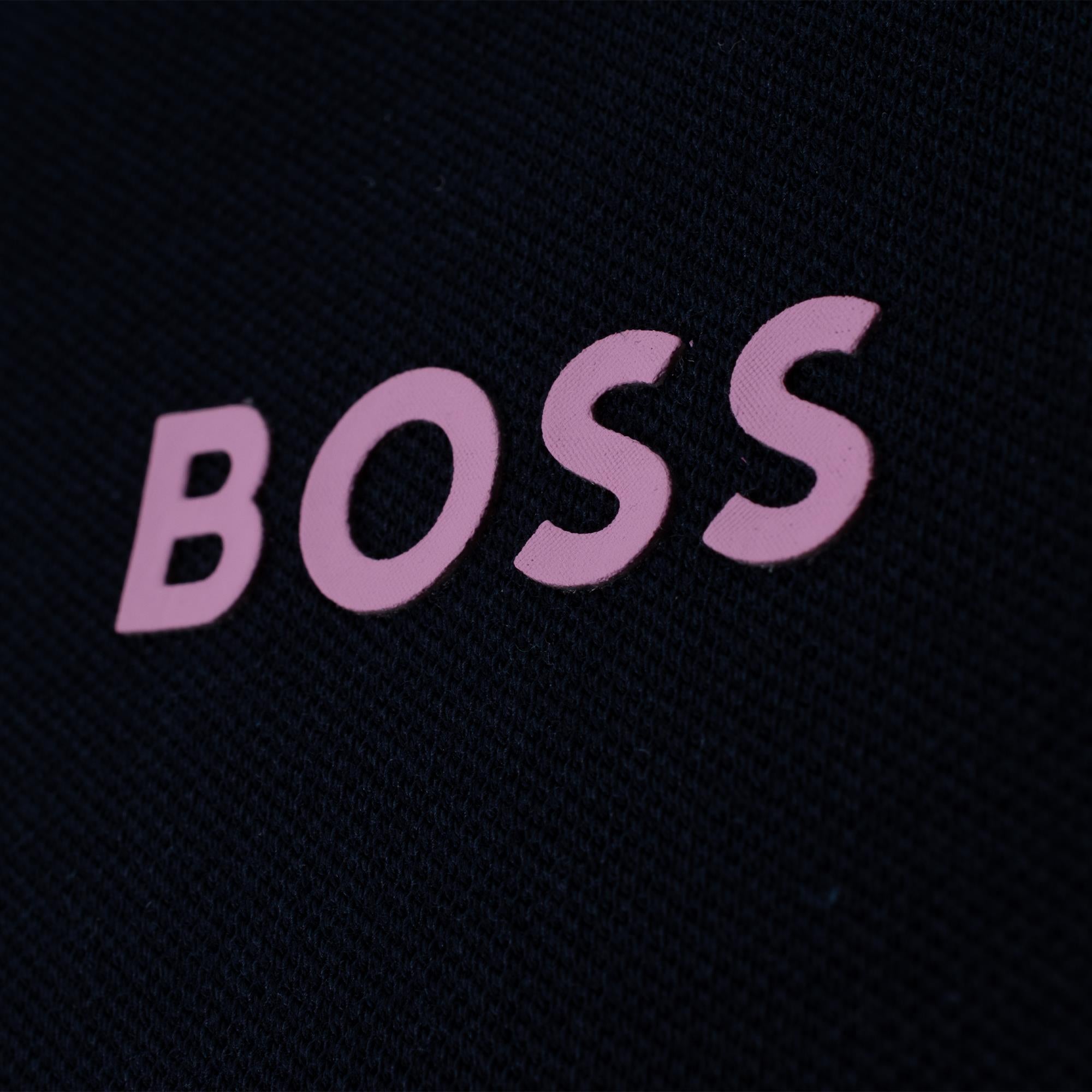 Boss Paul Stretch Cotton Slim Fit Mens Polo Shirt Navy