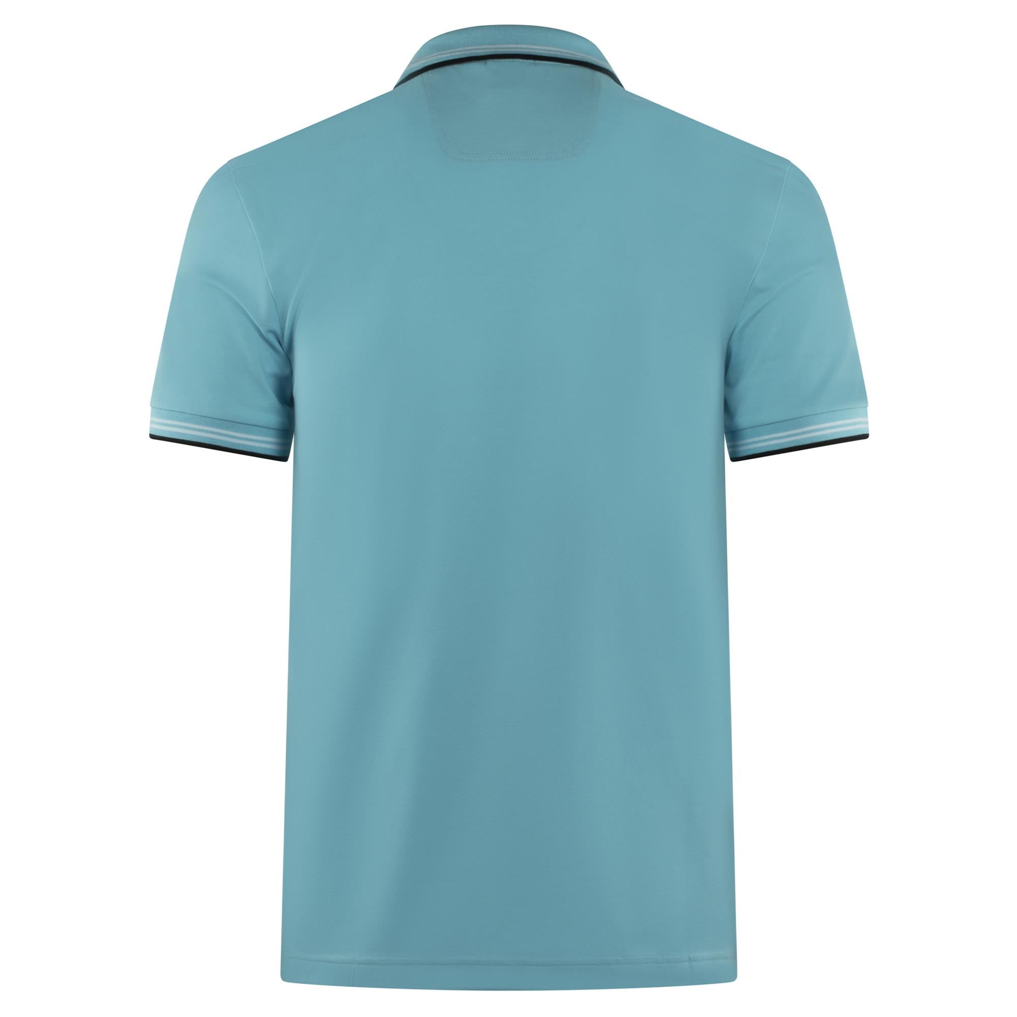 Boss Paul Stretch Cotton Slim Fit Mens Polo Shirt Turquoise