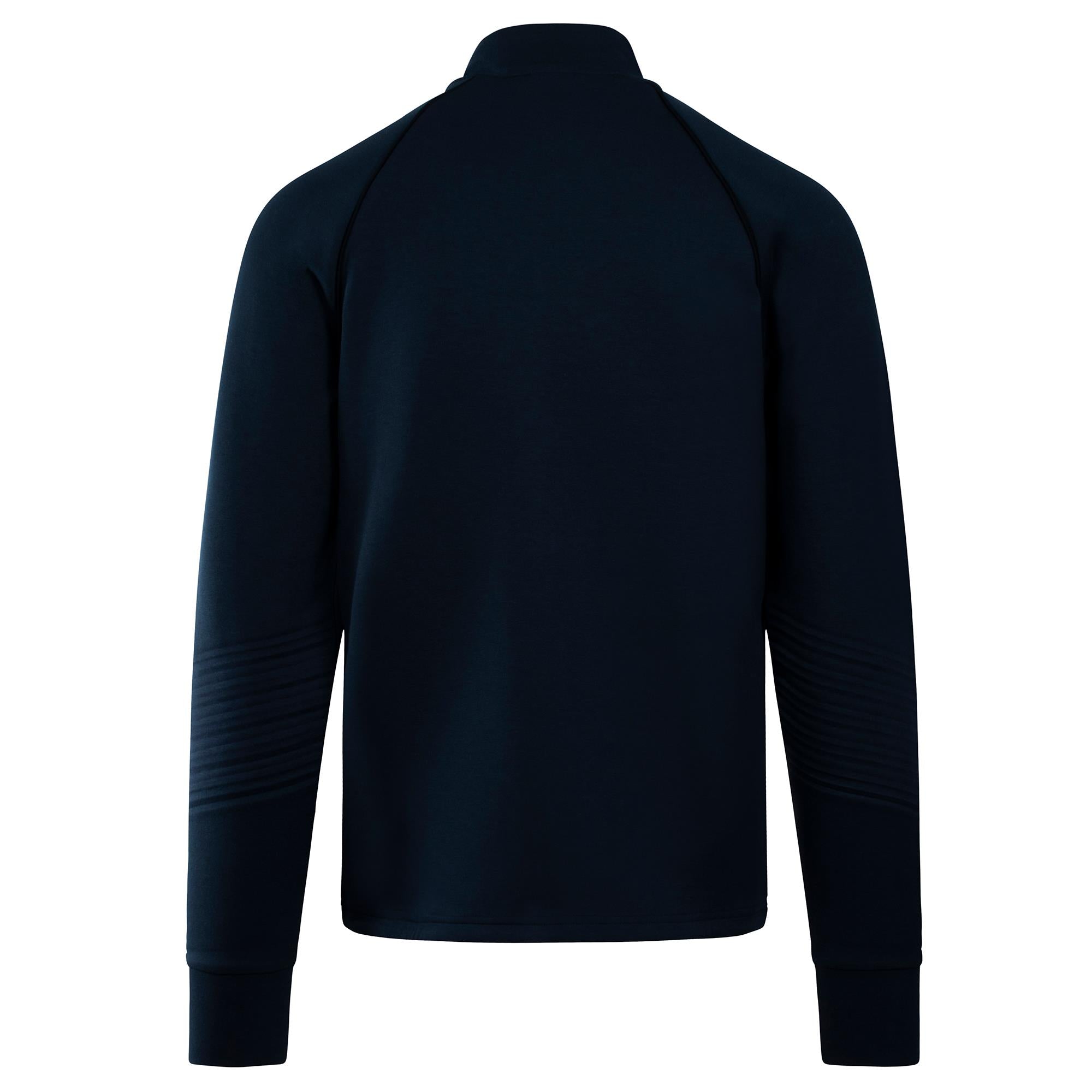 Boss Sweat 1 Stretch Cotton Quarter Zip Sweatshirt Navy