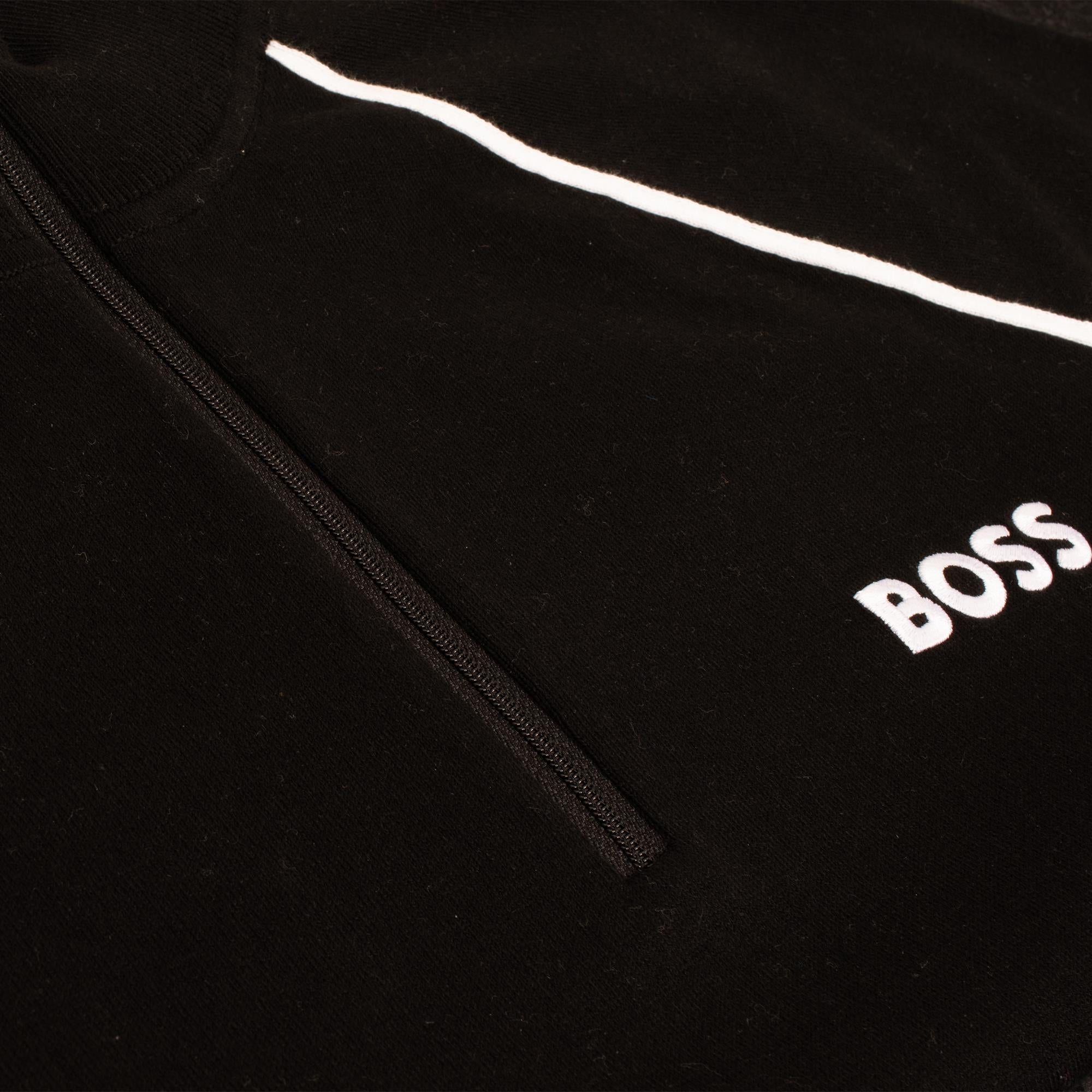 Boss Hydro-X Mens Quarter Zip Sweater Black
