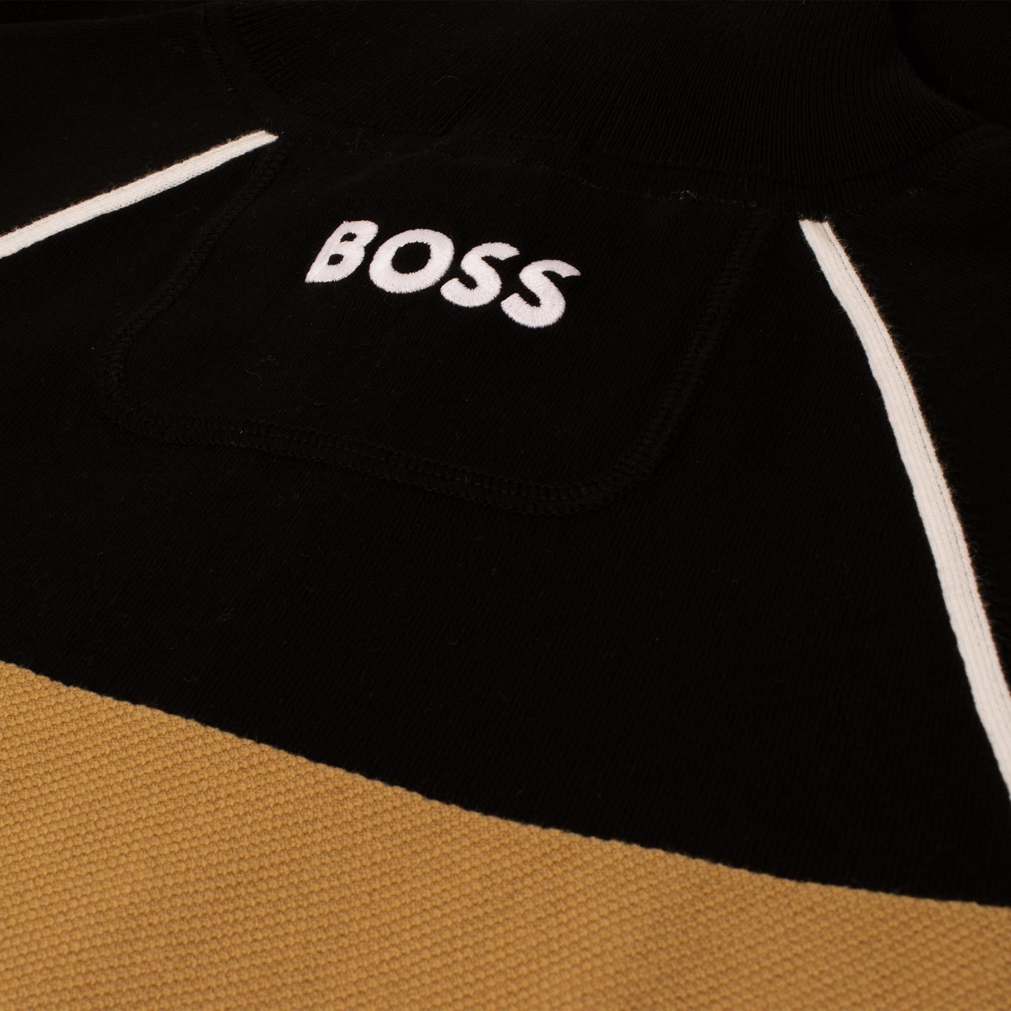 Boss Hydro-X Mens Quarter Zip Sweater Black