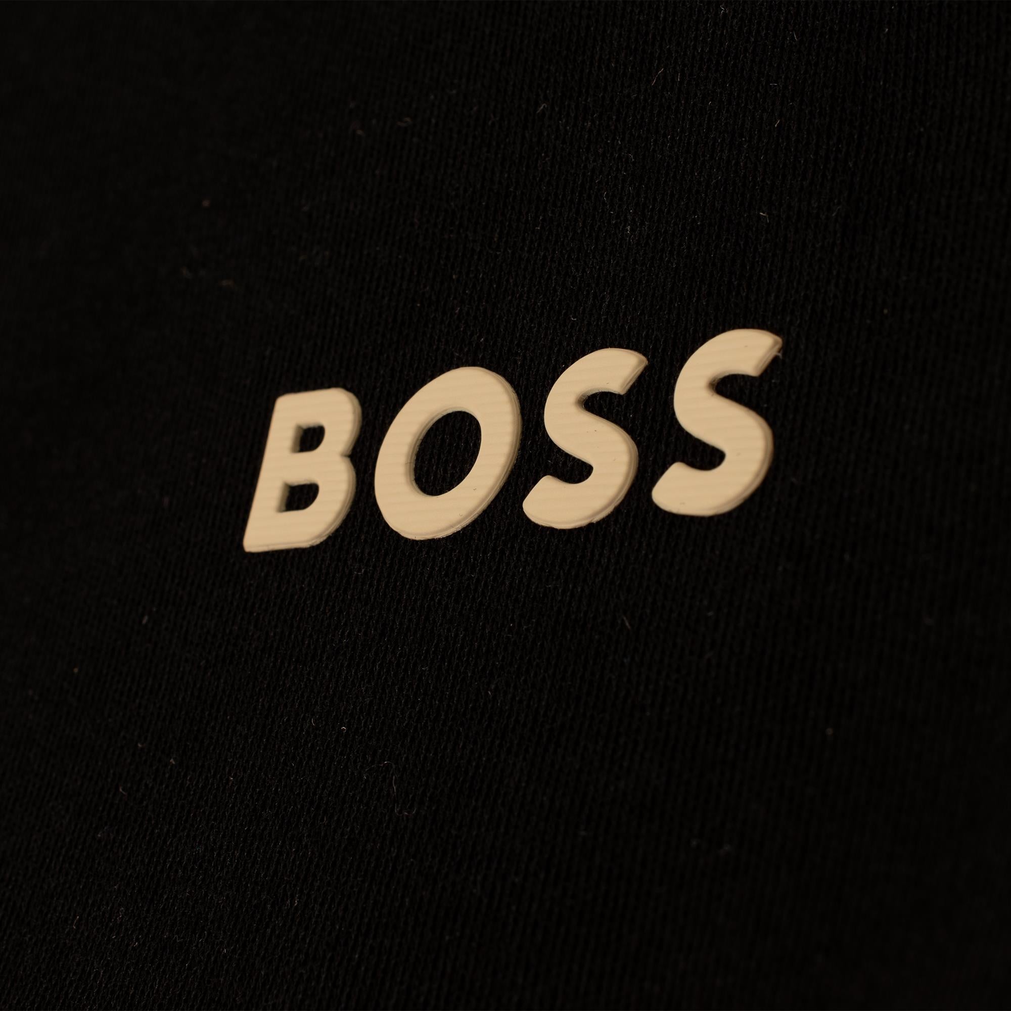 Boss Paule Cotton Slim Fit Polo Shirt Black