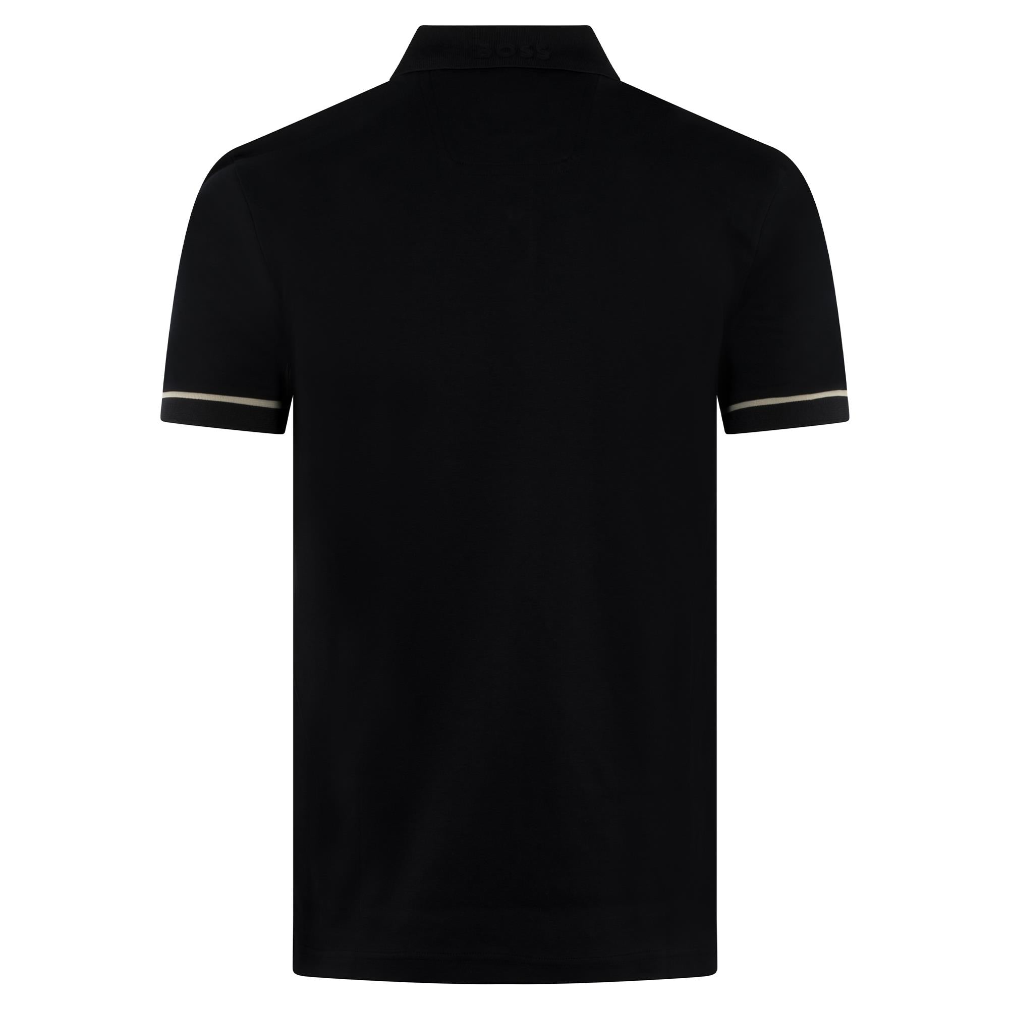 Boss Paule Cotton Slim Fit Polo Shirt Black