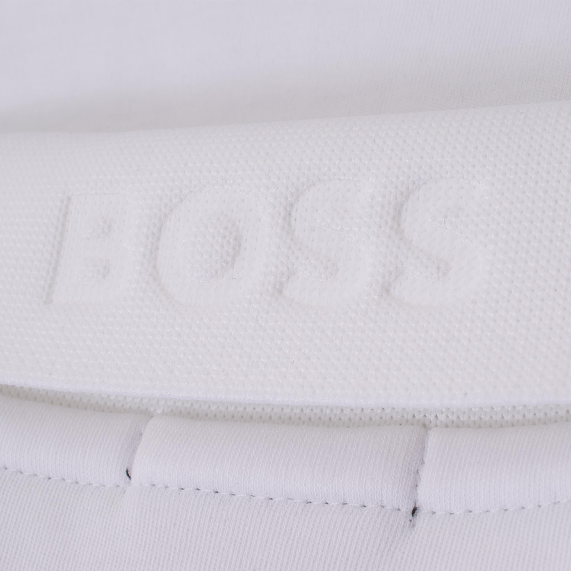 Boss Paule Cotton Slim Fit Polo Shirt White