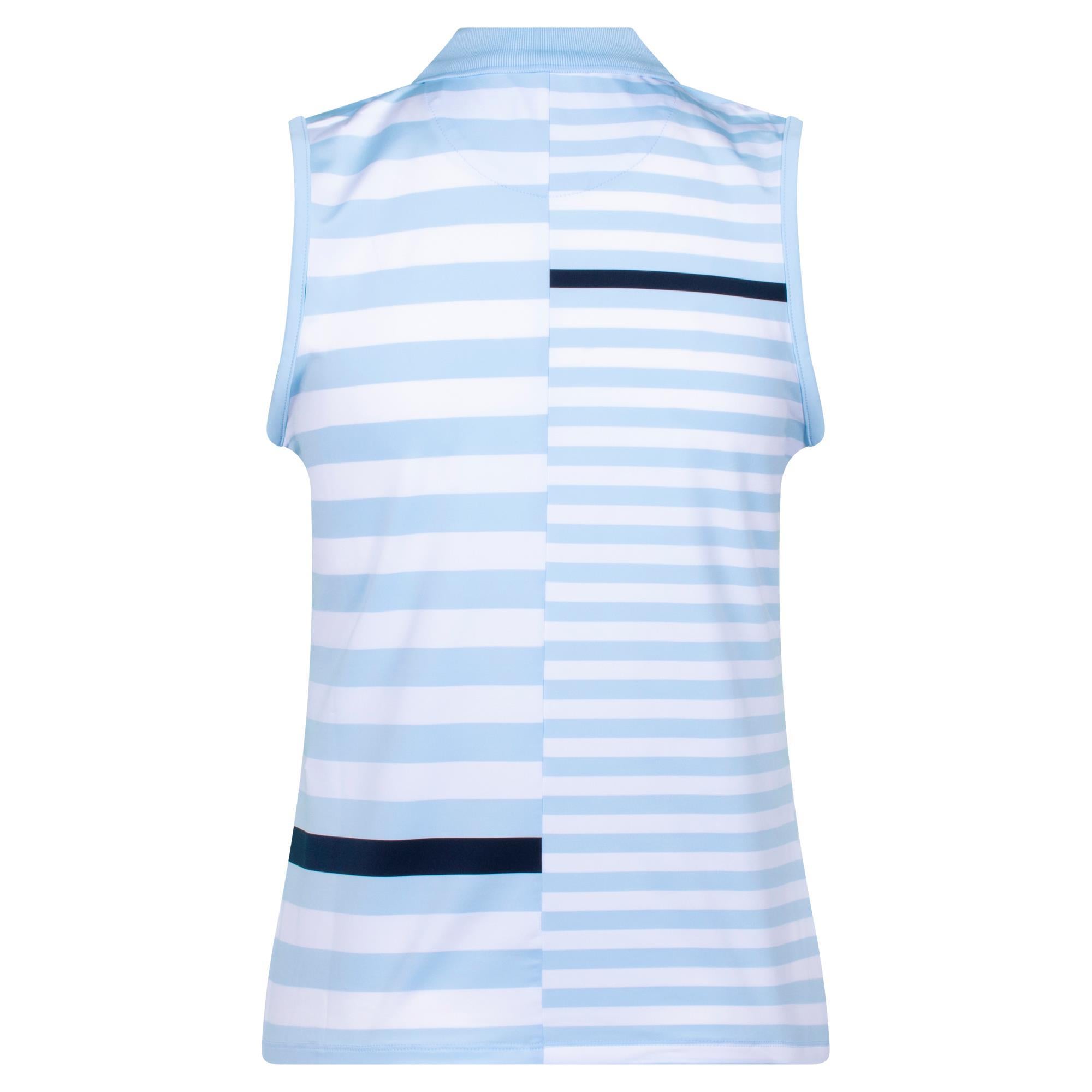 Ladies G/FORE Bold Strike Sleeveless Polo Sky