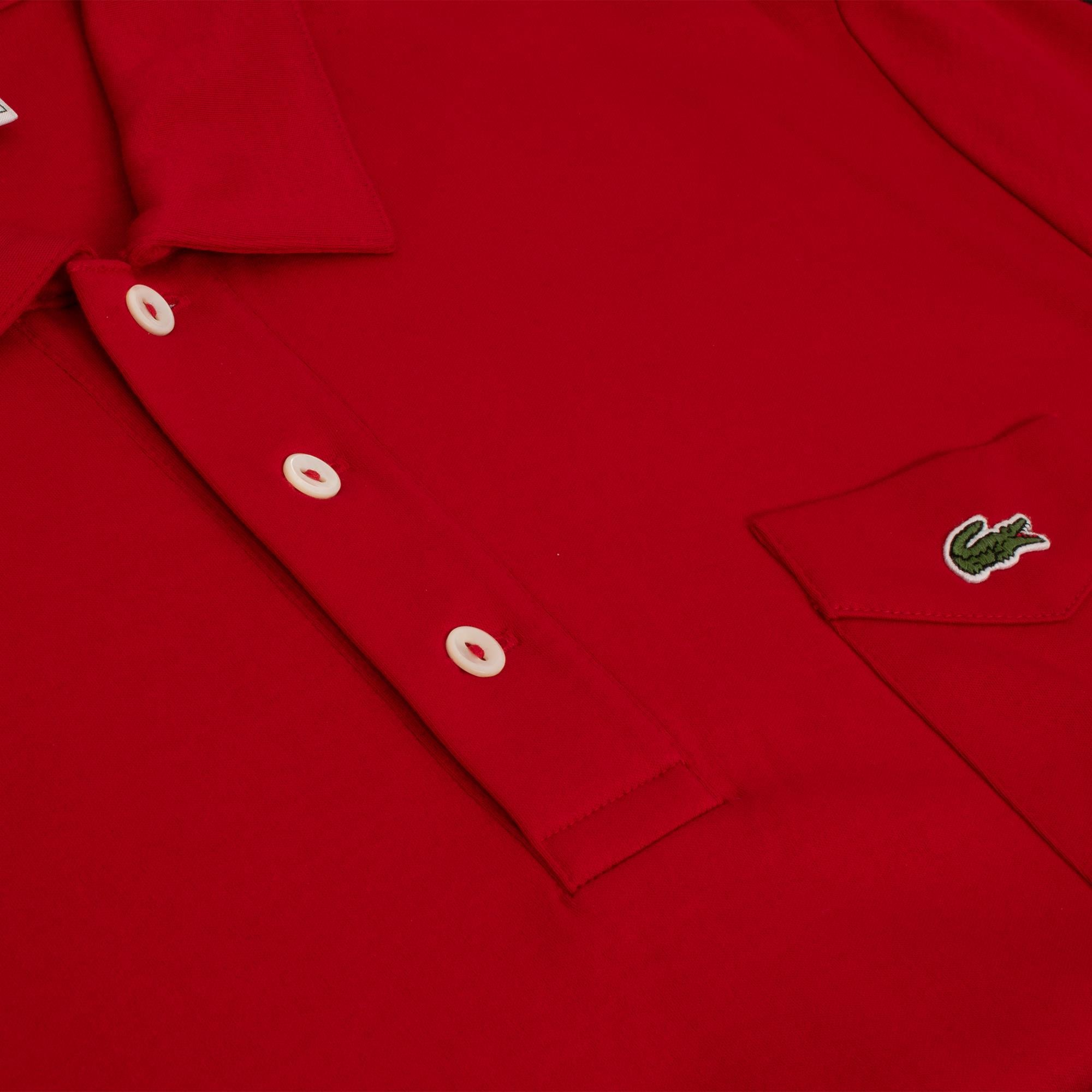 Lacoste Mens Anniversary Collection Polo Shirt Red