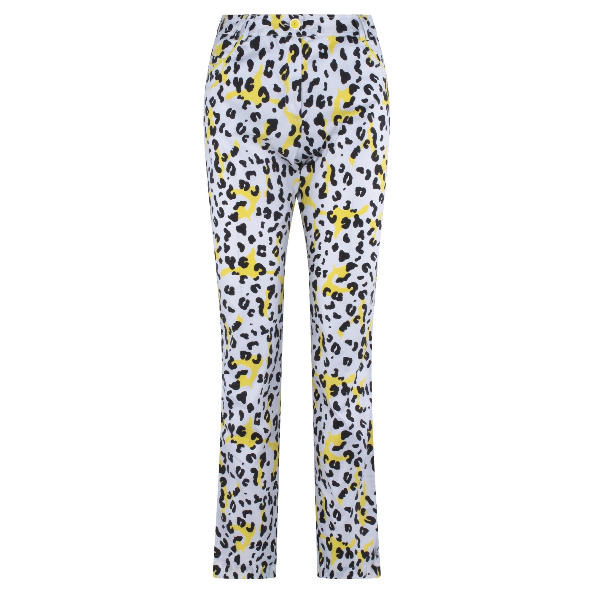 Masters Golf Fashion Printed Ladies Golf Trouser White