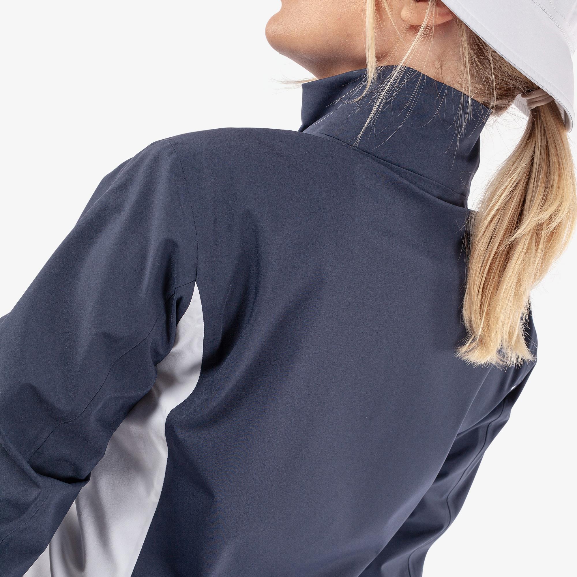 Galvin Green Amy Dryvr Pertex Ladies Waterproof Golf Jacket Navy/White