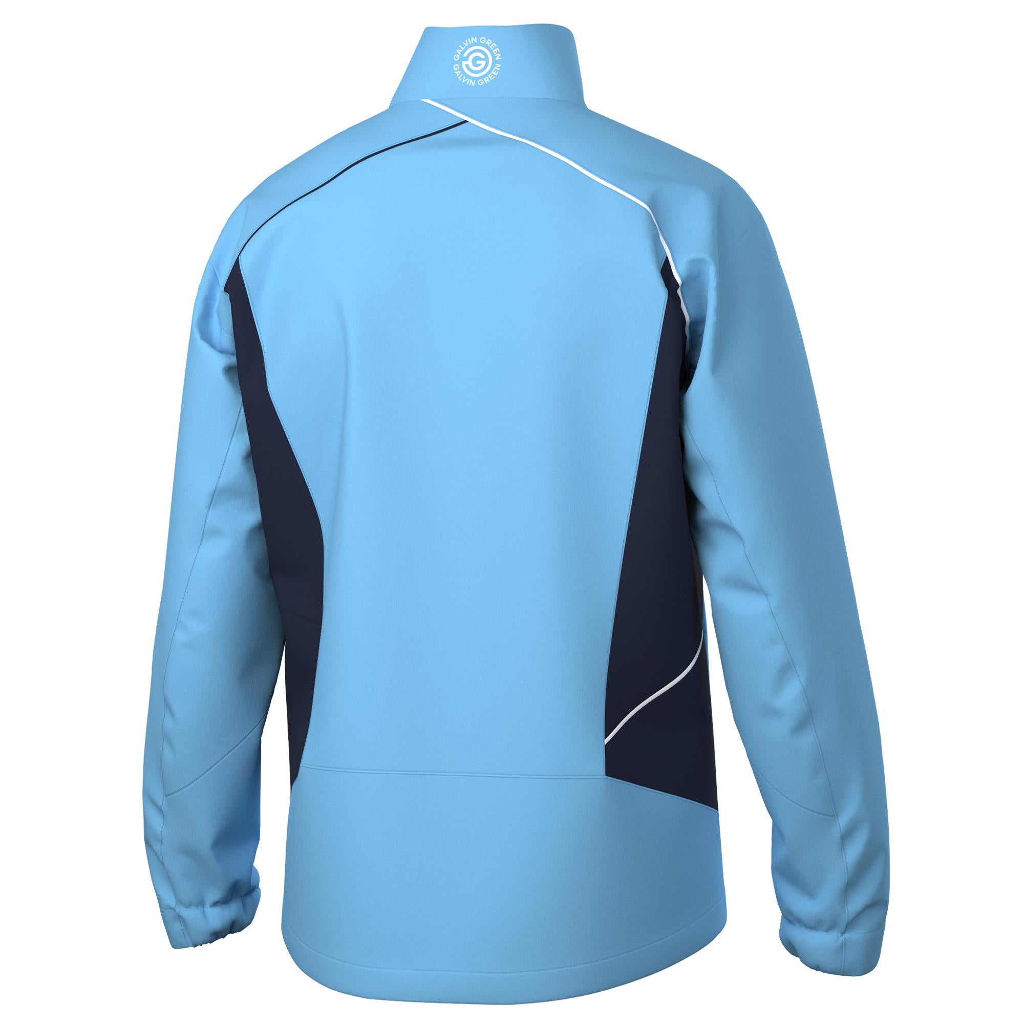 Galvin Green Ames Dryvr Pertex Mens Waterproof Golf Jacket Alaskan Blue/Navy