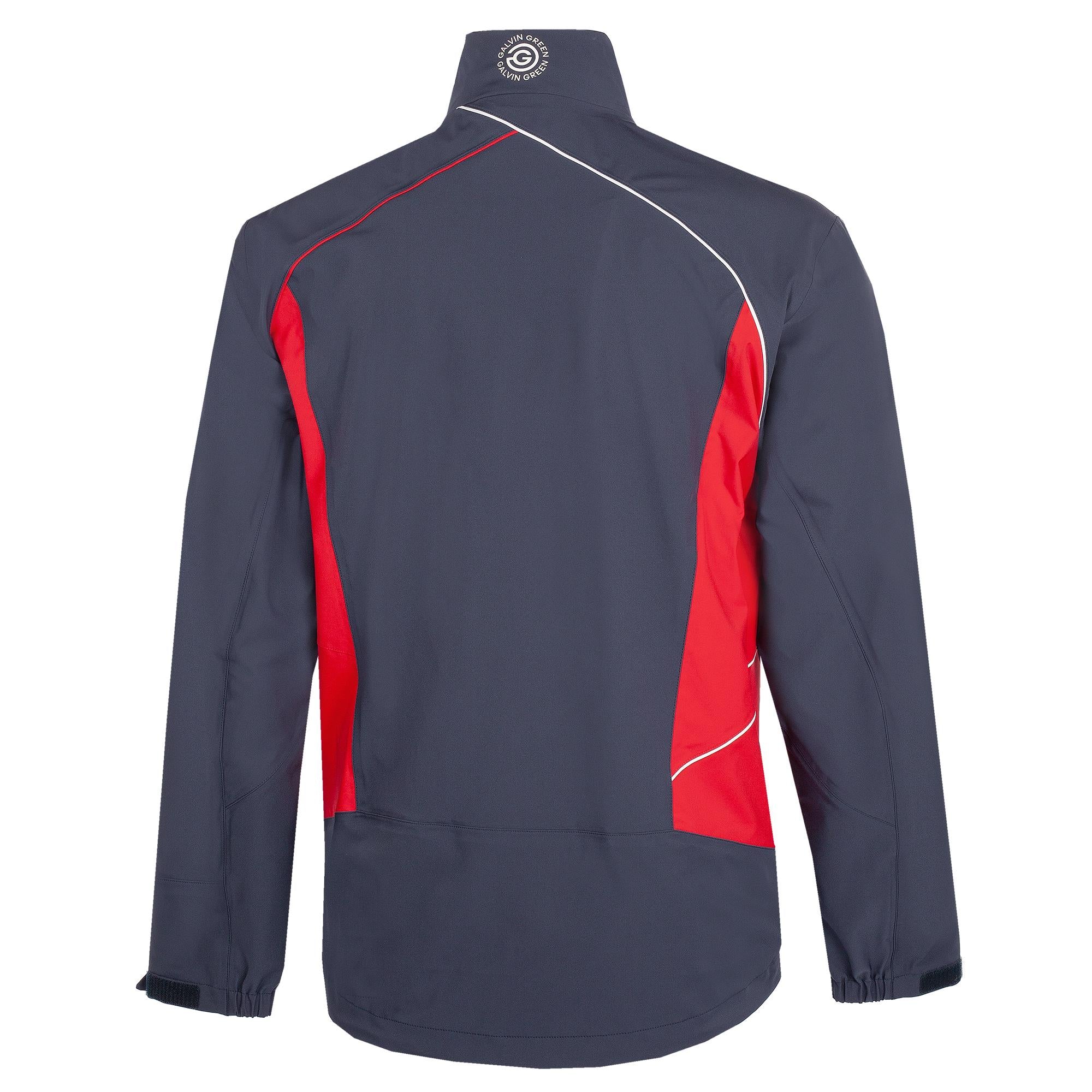 Galvin Green Ames Dryvr Pertex Mens Waterproof Golf Jacket Navy/Red