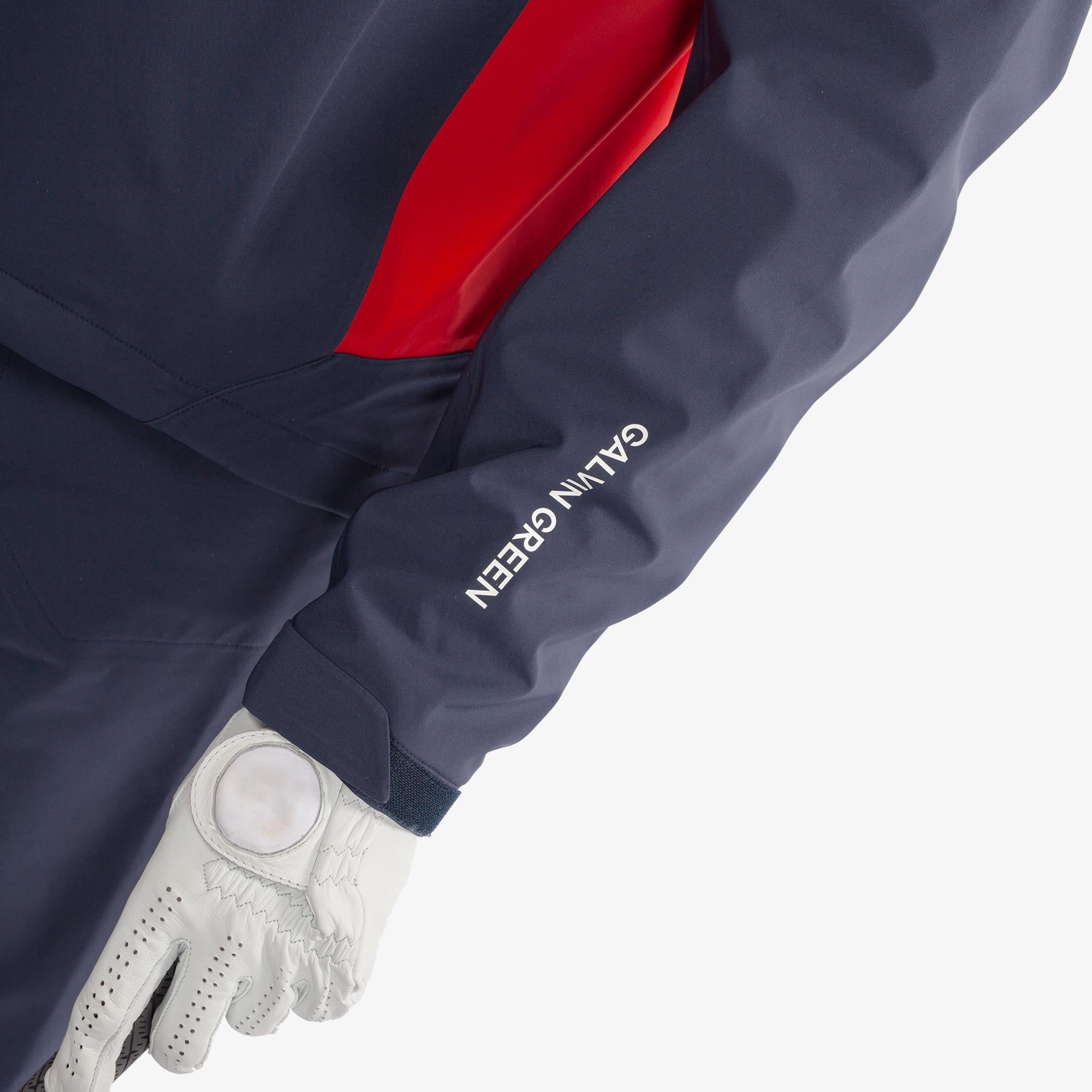 Galvin Green Ames Dryvr Pertex Mens Waterproof Golf Jacket Navy/Red