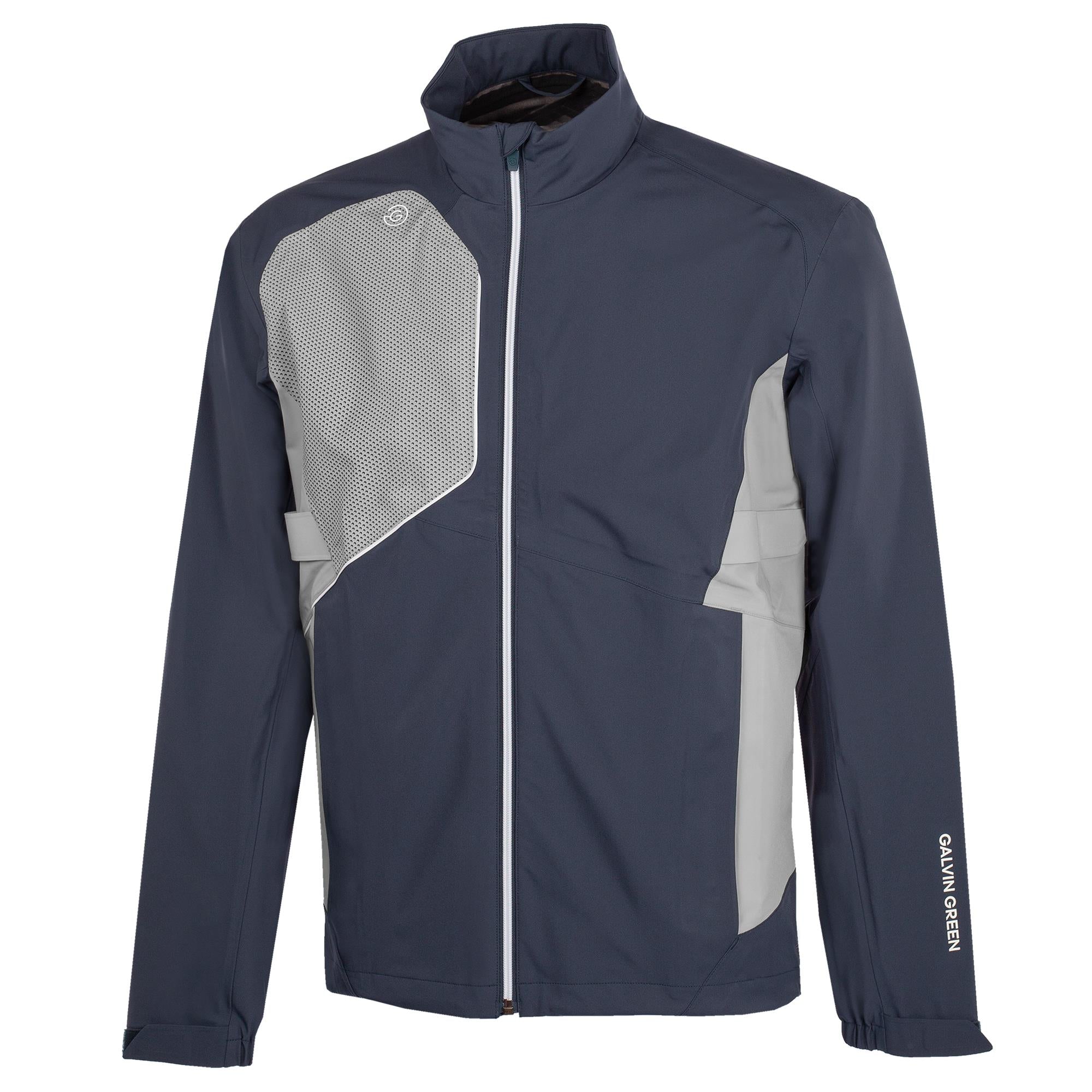 Galvin Green Ames Dryvr Pertex Mens Waterproof Golf Jacket Navy/Cool Grey