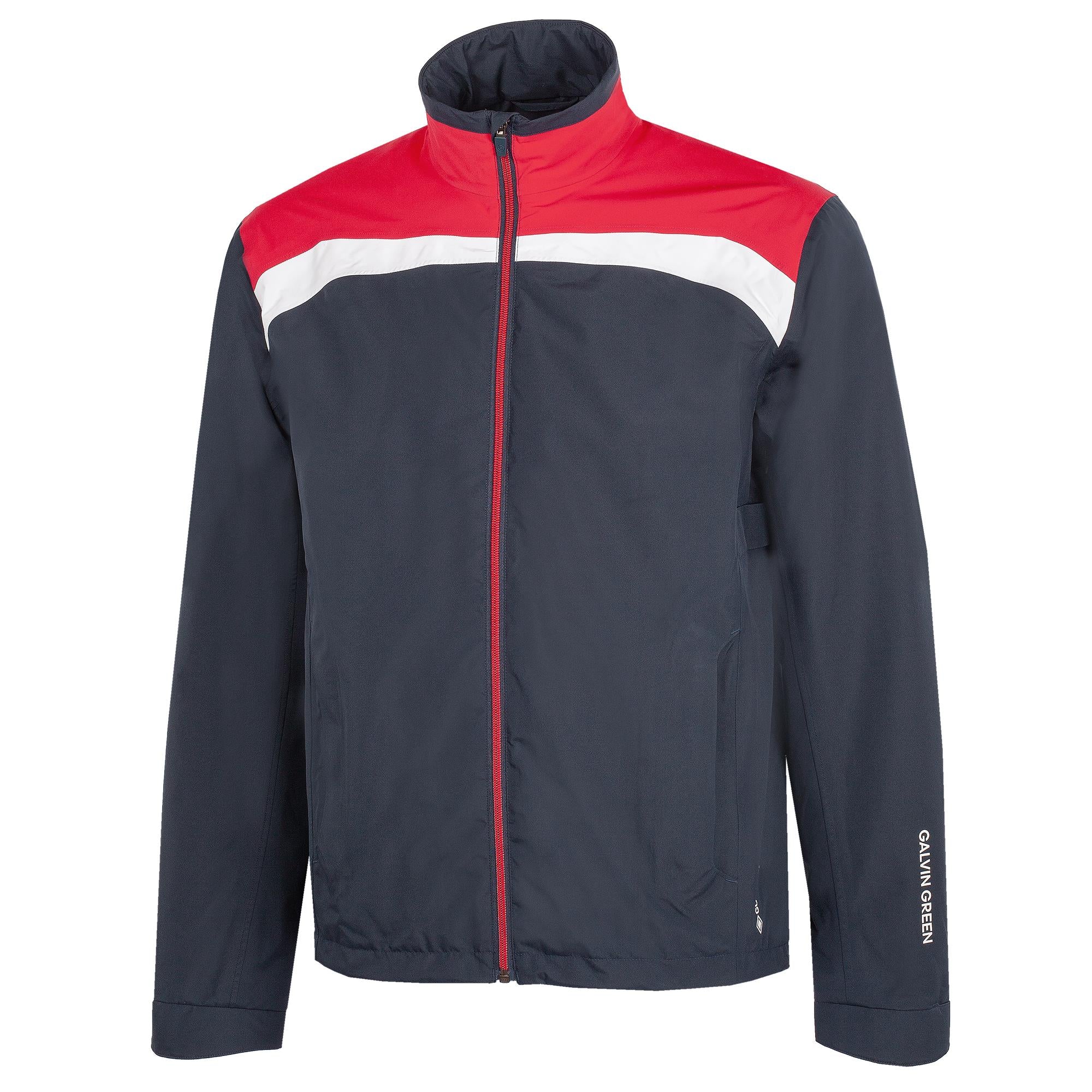 Galvin Green Anton Gore-Tex Mens Waterproof Golf Jacket Navy/Red