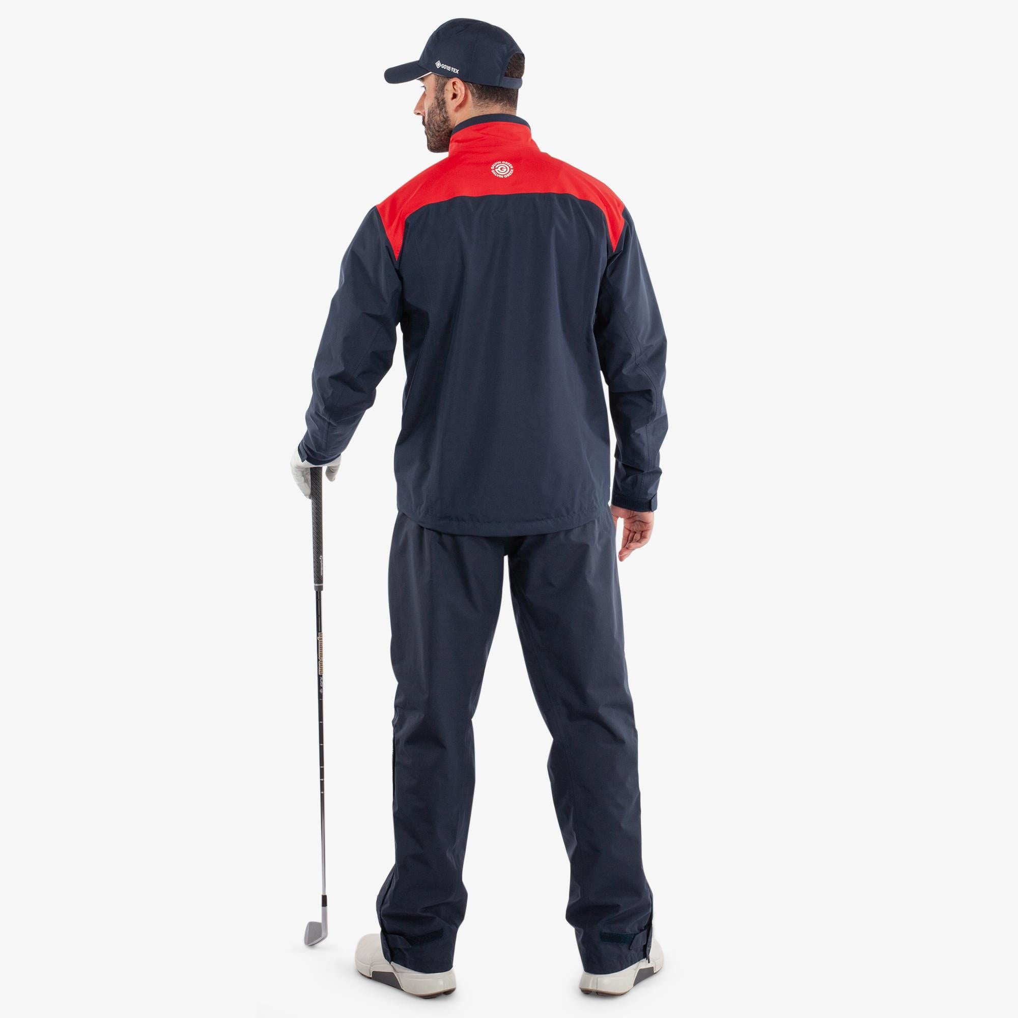 Galvin Green Anton Gore-Tex Mens Waterproof Golf Jacket Navy/Red
