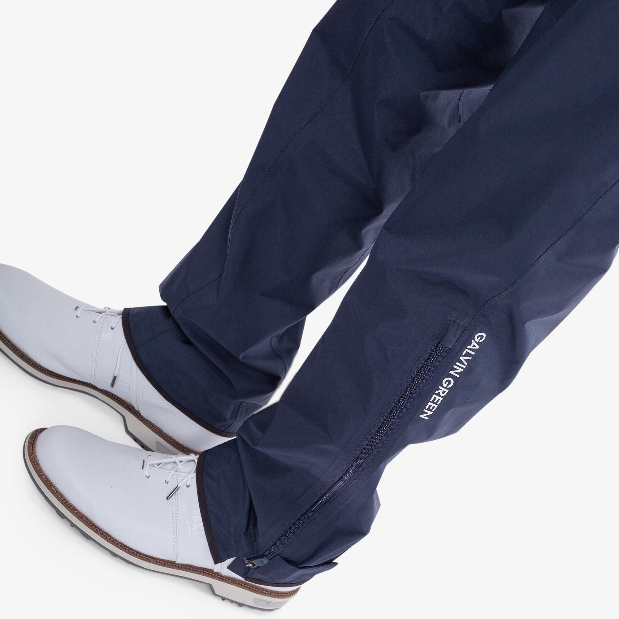 Galvin Green Alan Dryvr Pertex Mens Waterproof Golf Trousers Navy