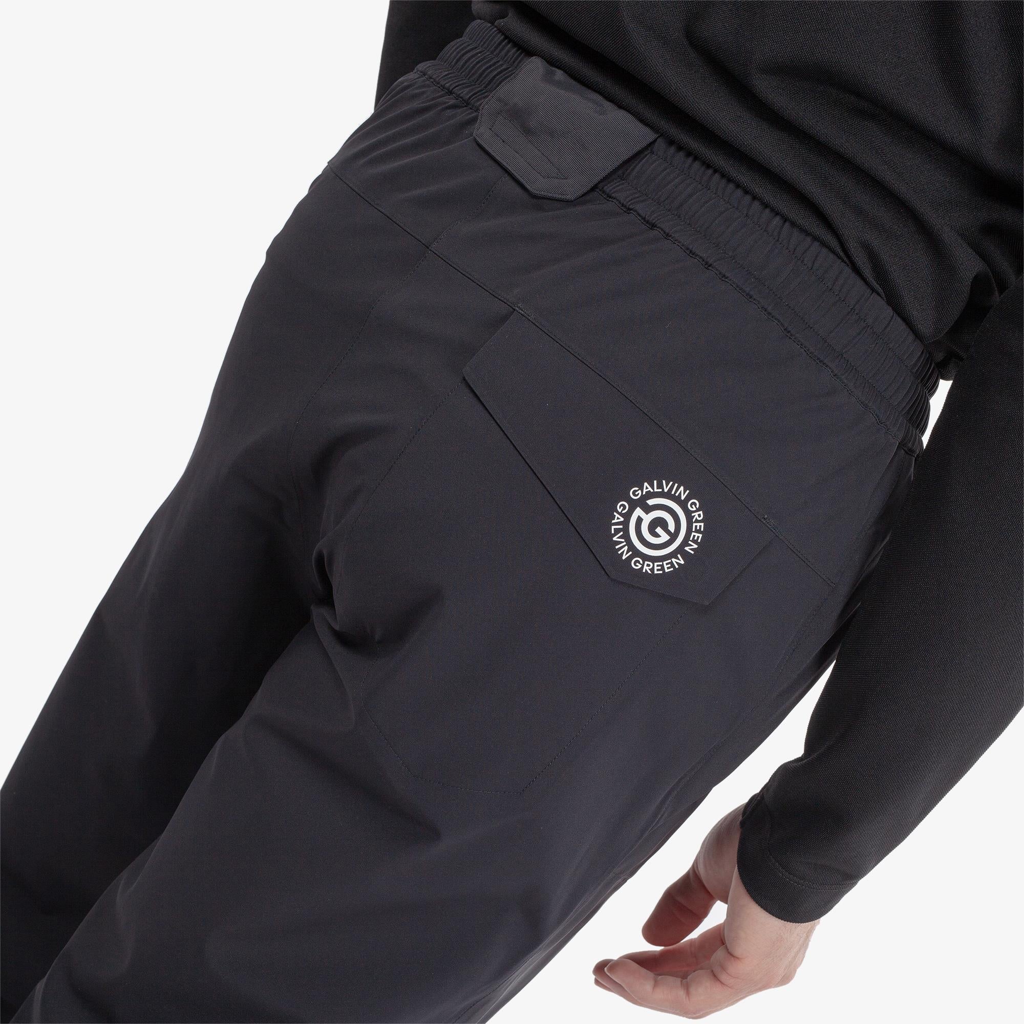 Galvin Green Alan Dryvr Pertex Mens Waterproof Golf Trousers Black