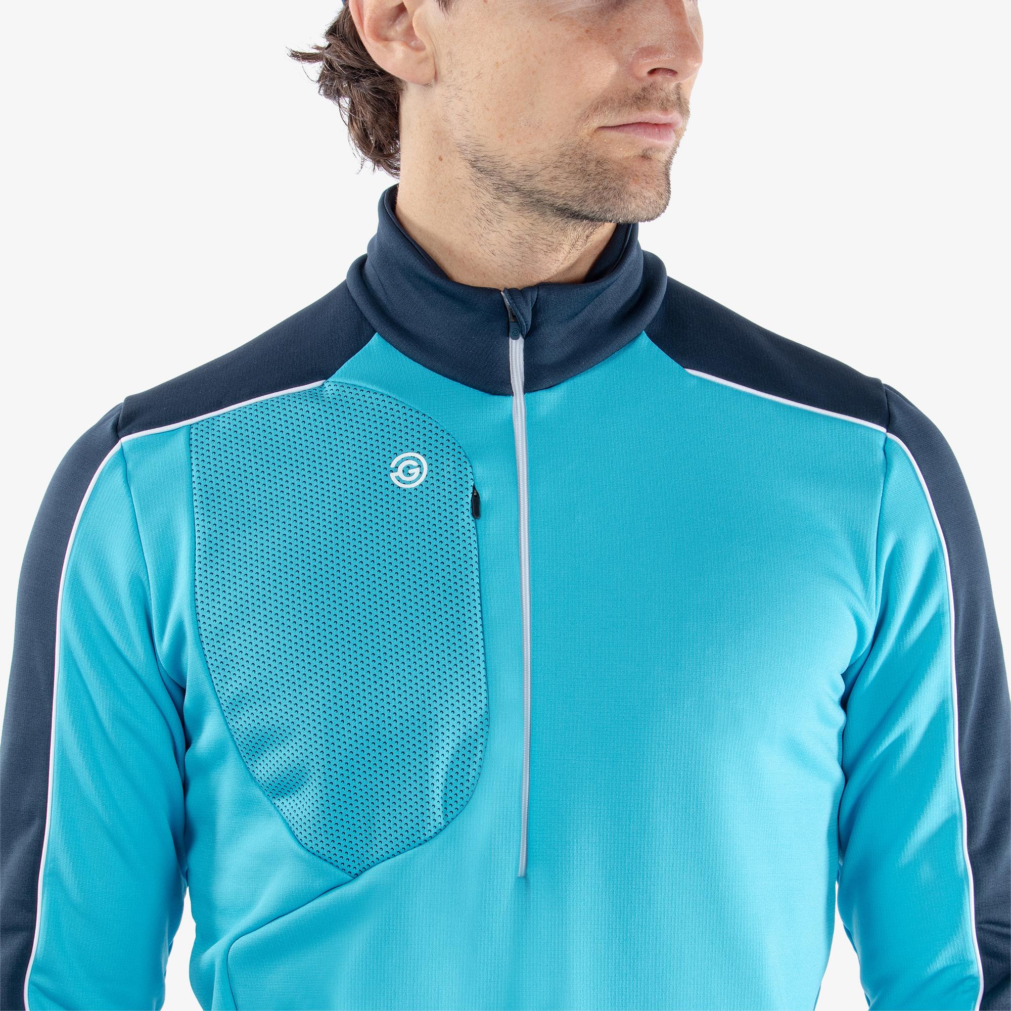 Galvin Green Dave Insulate Mens Golf Mid Layer Alaskan Blue/Navy