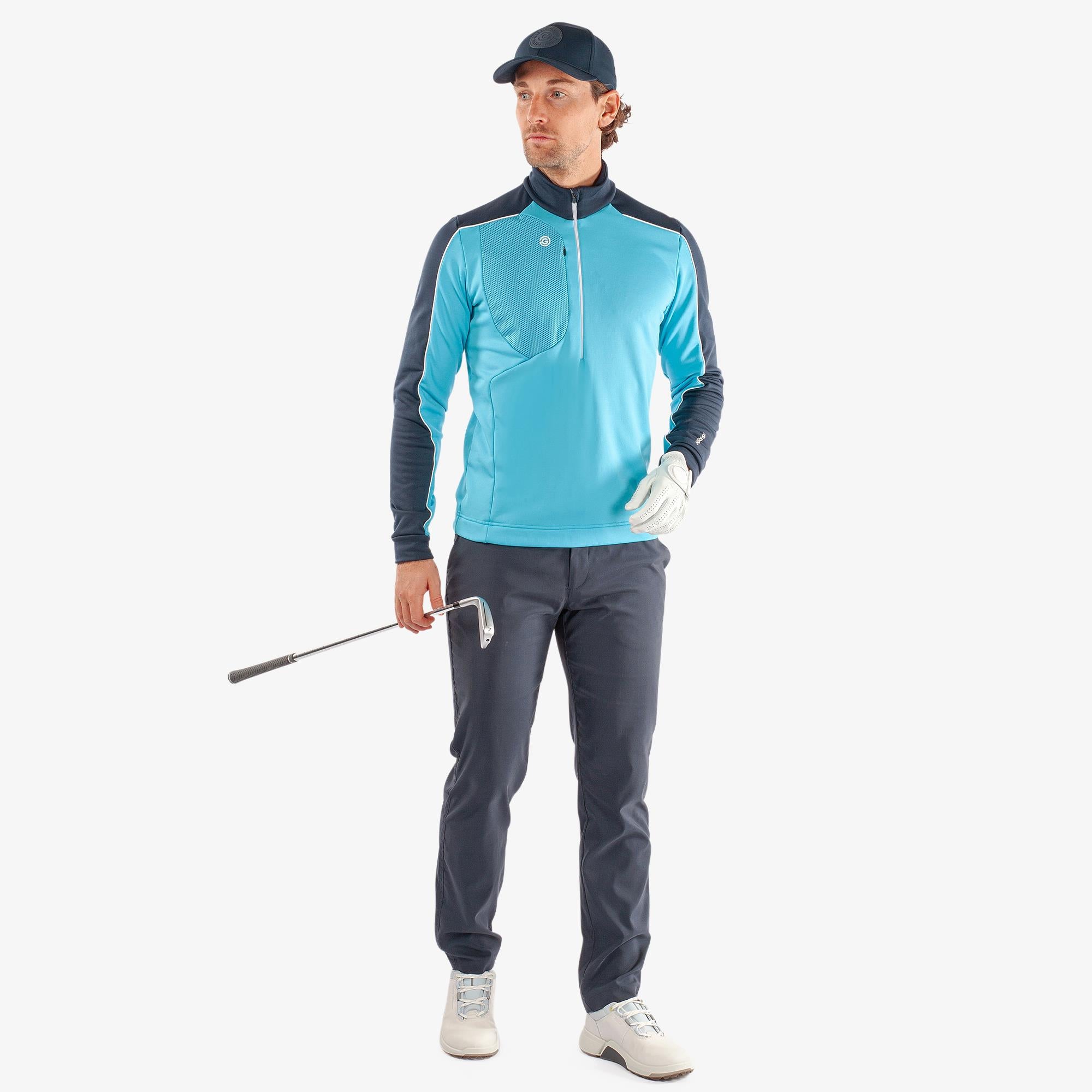 Galvin Green Dave Insulate Mens Golf Mid Layer Alaskan Blue/Navy