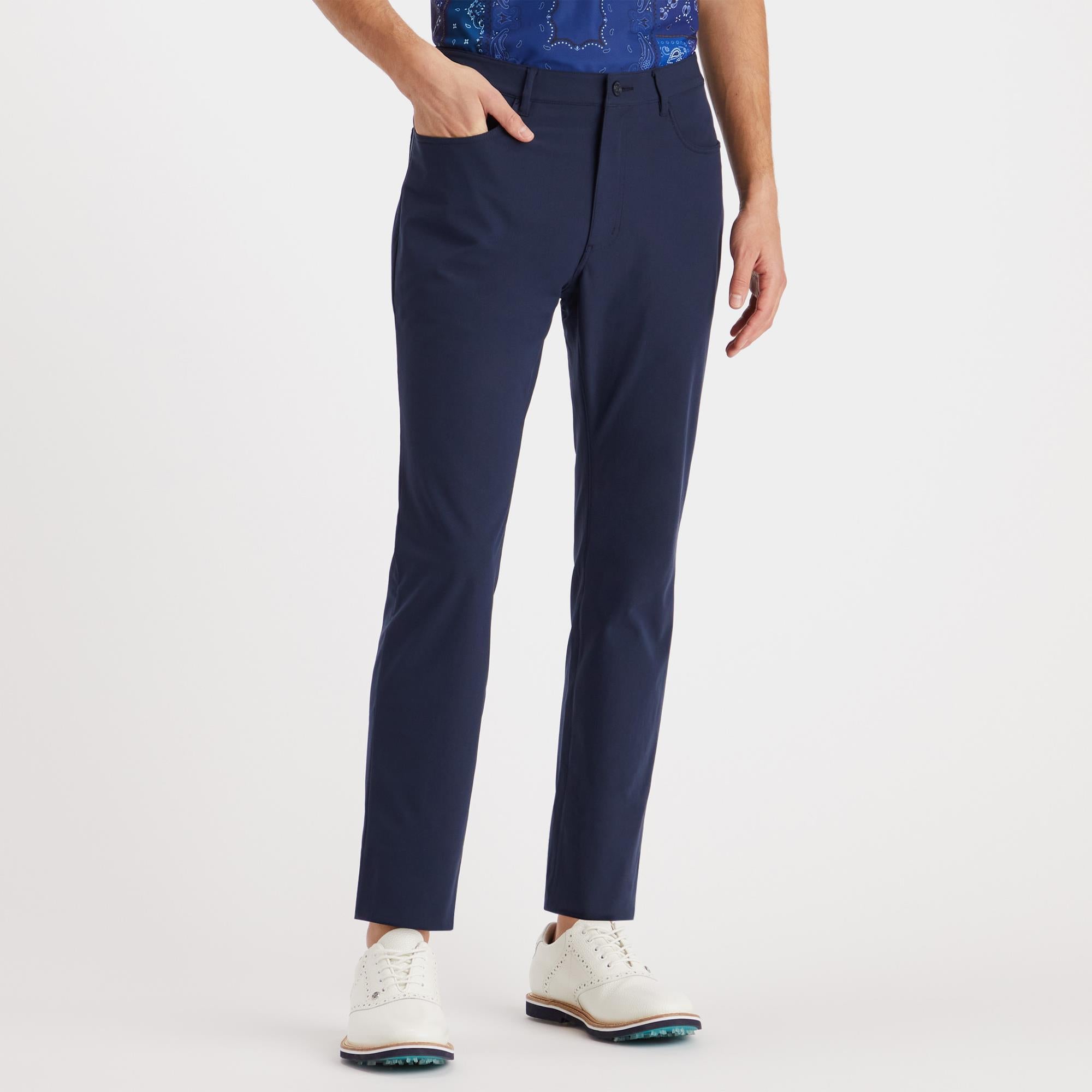 G/FORE Tour 5 Pocket Straight Leg Trousers Twilight