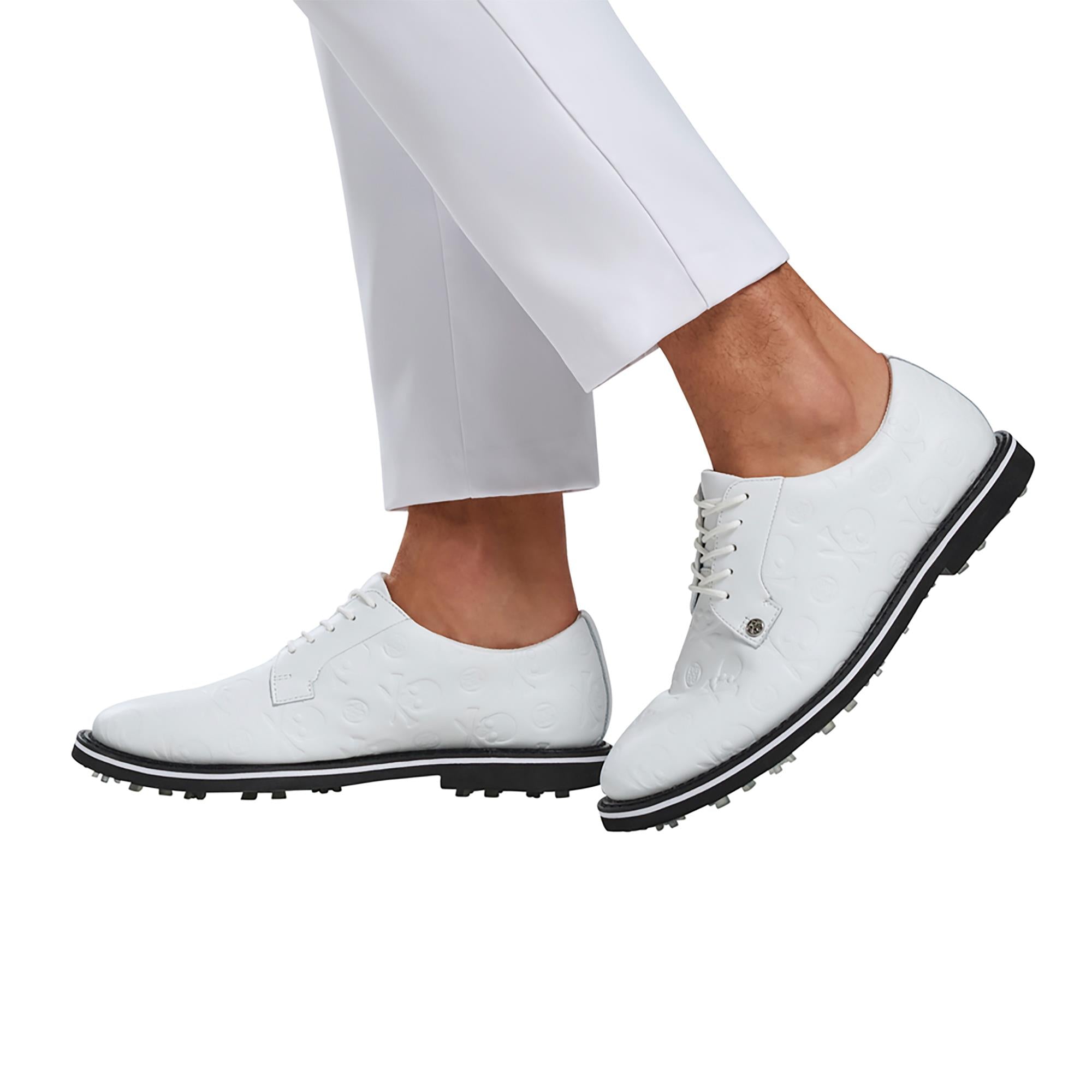 G Fore Embossed Skull Gallivanter Mens Golf Shoe Snow/Onyx
