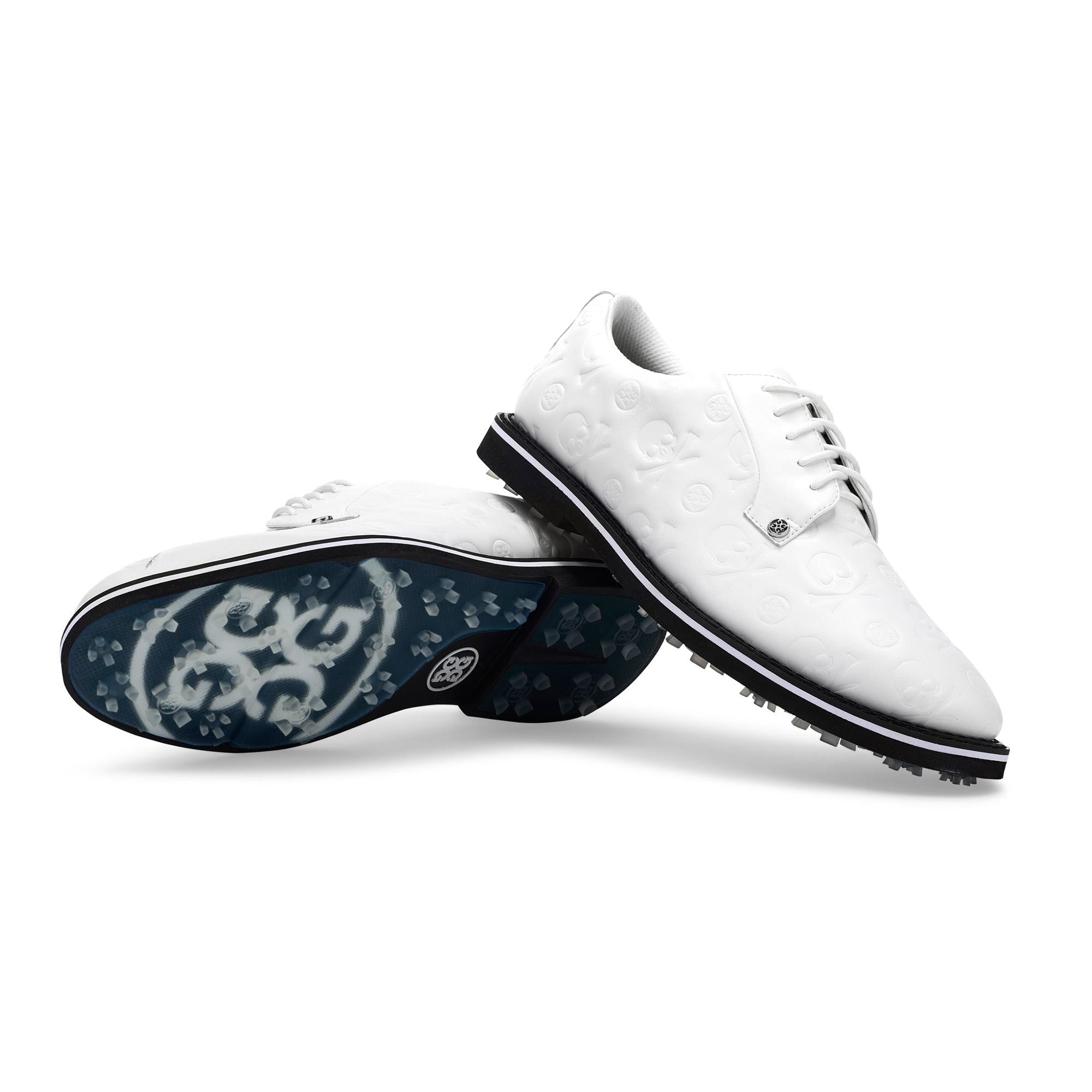 G Fore Embossed Skull Gallivanter Mens Golf Shoe Snow/Onyx