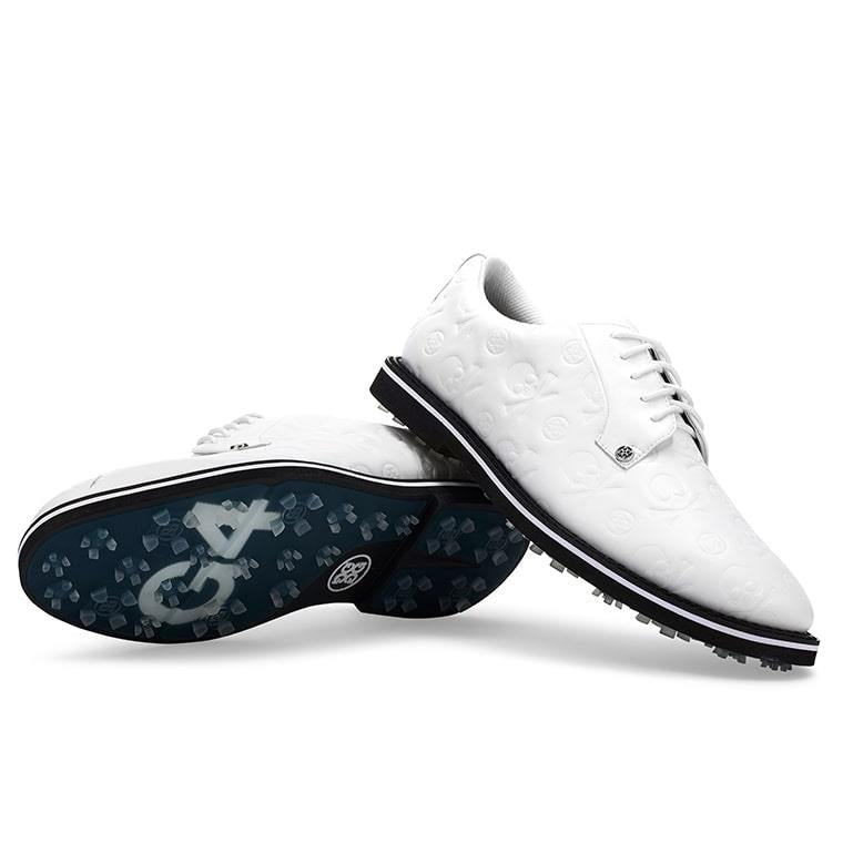 G Fore Embossed Skull Gallivanter Mens Golf Shoe Snow/Onyx