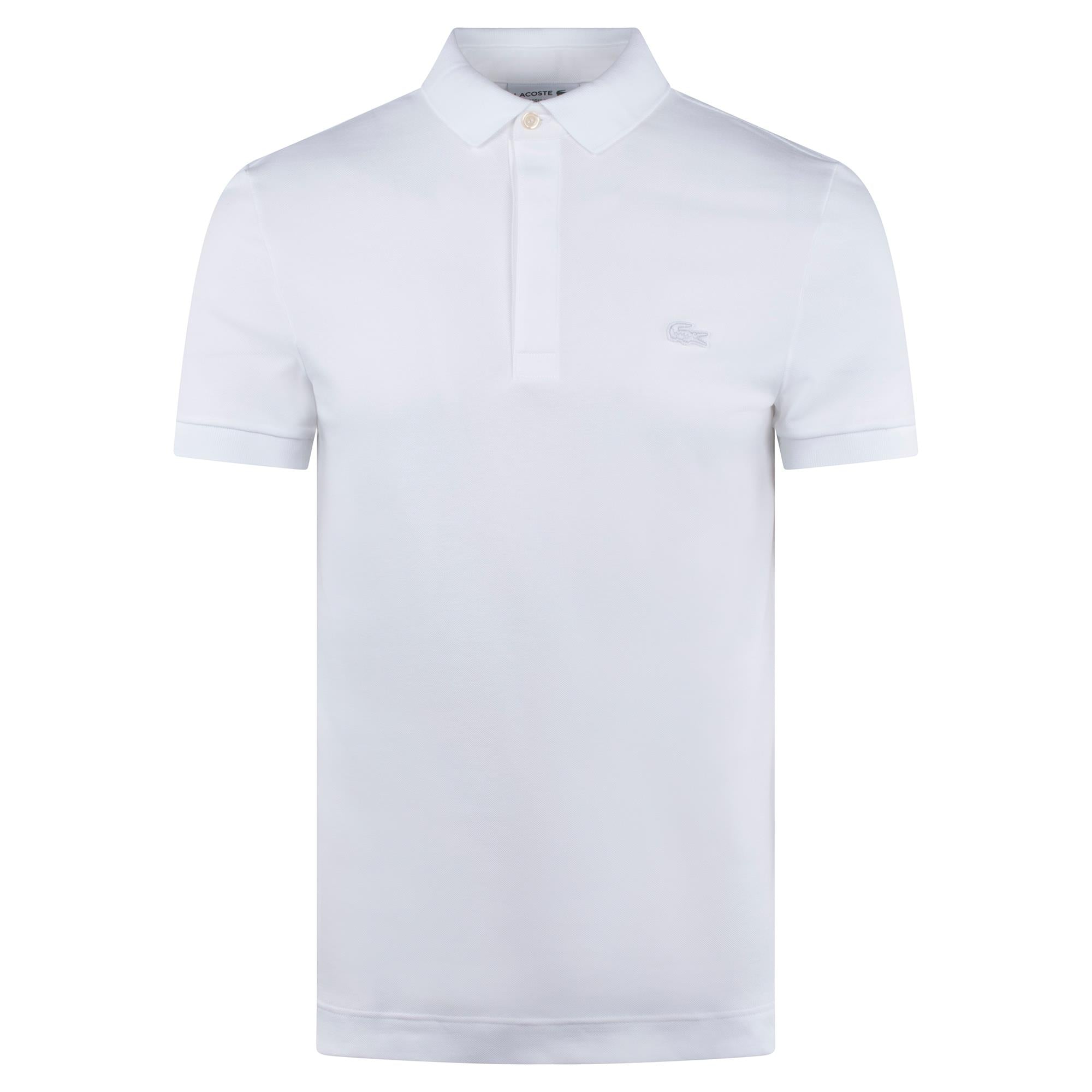 Lacoste Mens Regular Fit Paris Polo Shirt White