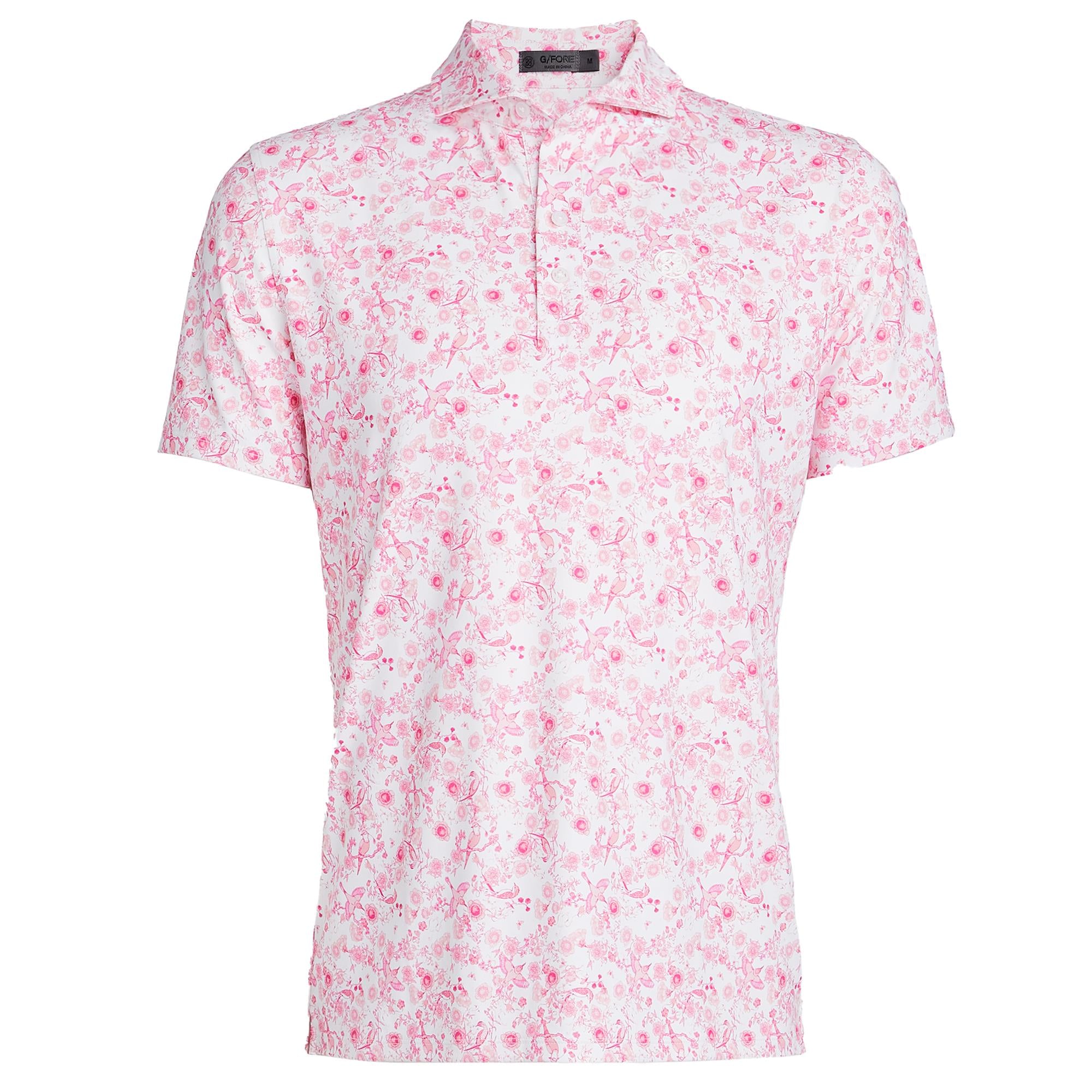 G/FORE Botanic Garden Tech Jersey Mens Golf Polo Shirt Trifle