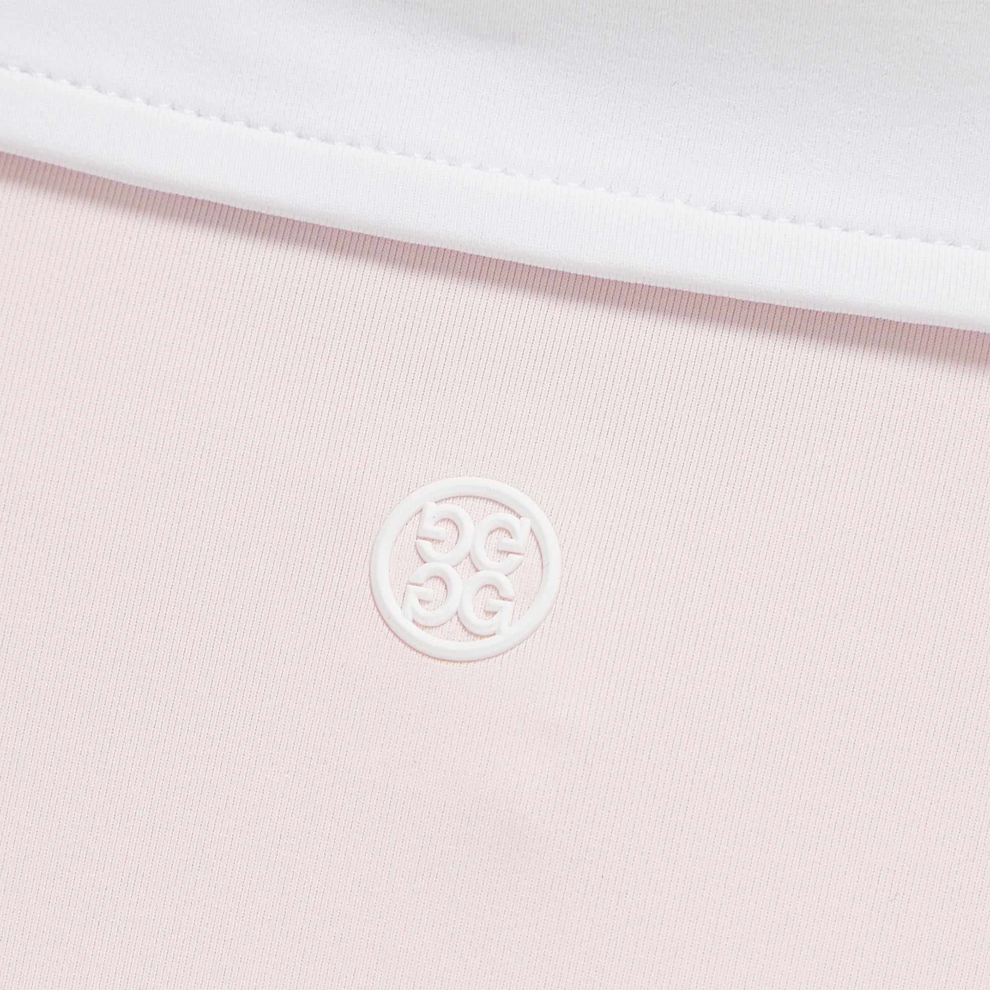 G/FORE Multi V Tech Jersey Ladies Long Sleeve Golf Polo Shirt Cameo