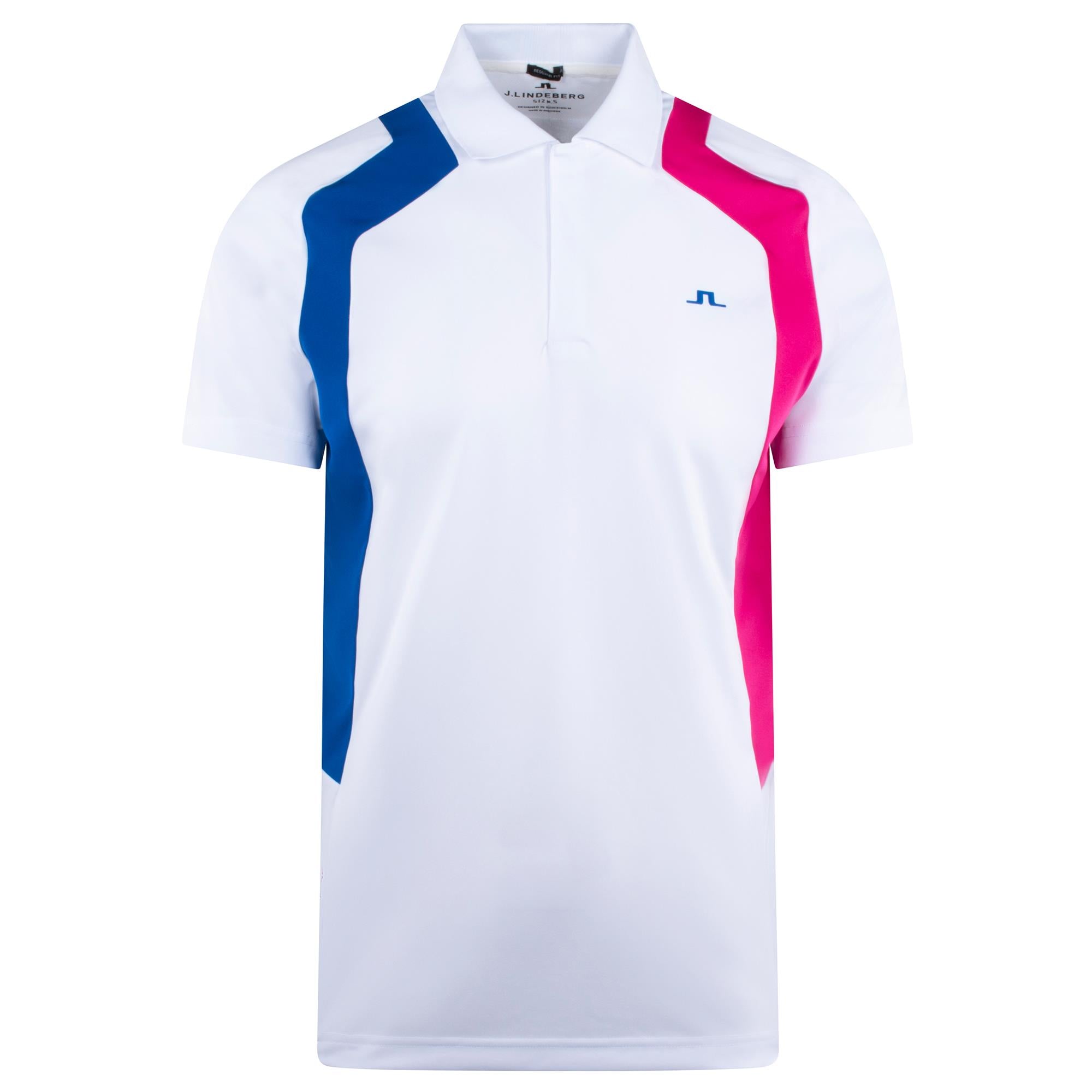 J Lindeberg Legacy Mens Golf Polo Shirt White