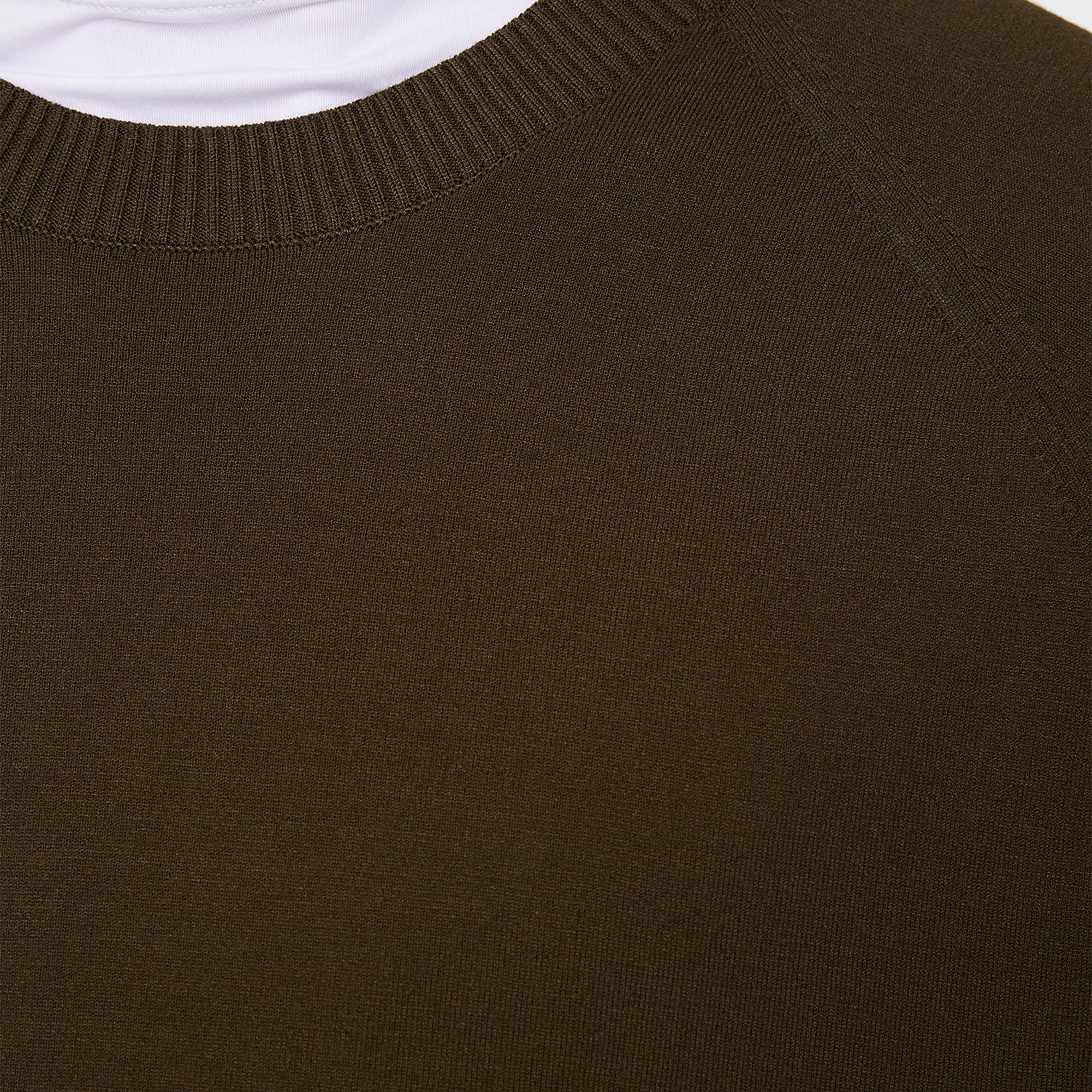 J Lindeberg Gusten Knitted Mens Golf Sweater Forest Green