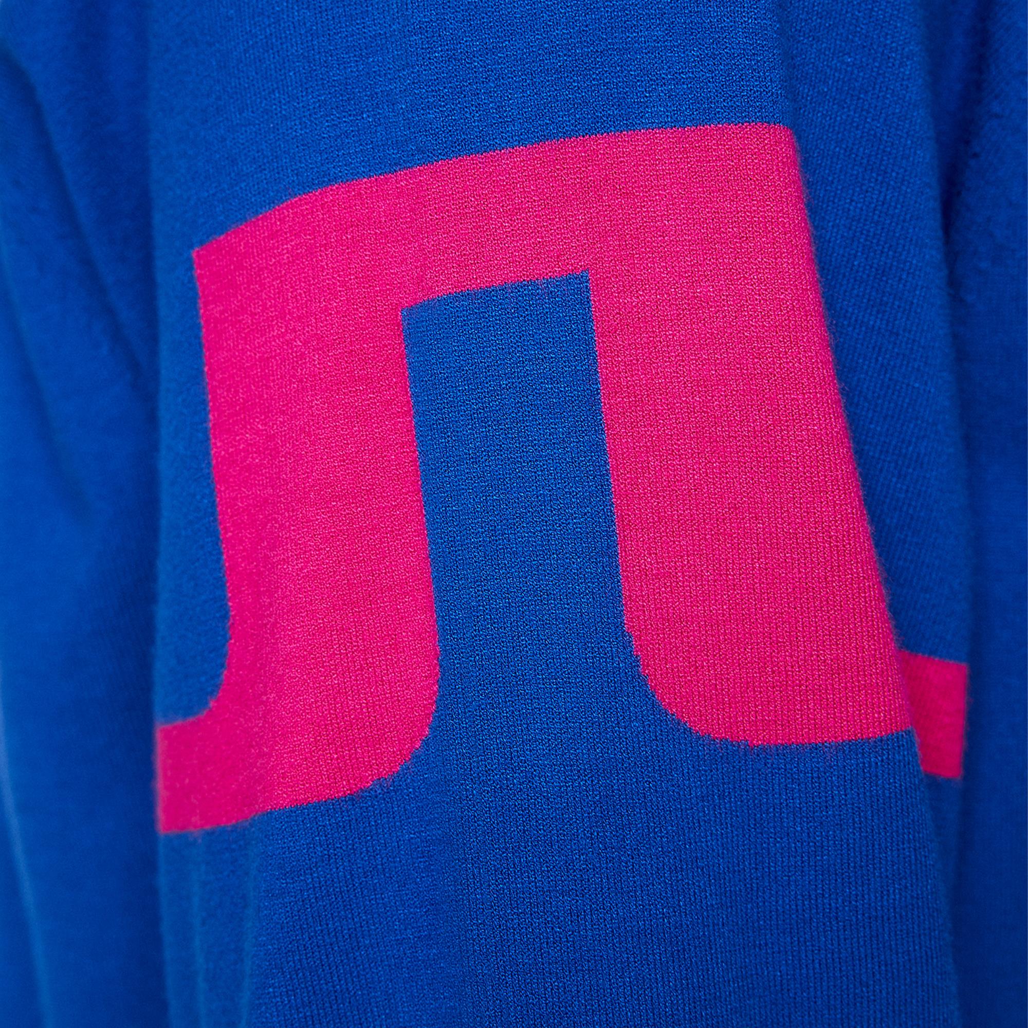 J Lindeberg Gusten Knitted Mens Golf Sweater Club Blue