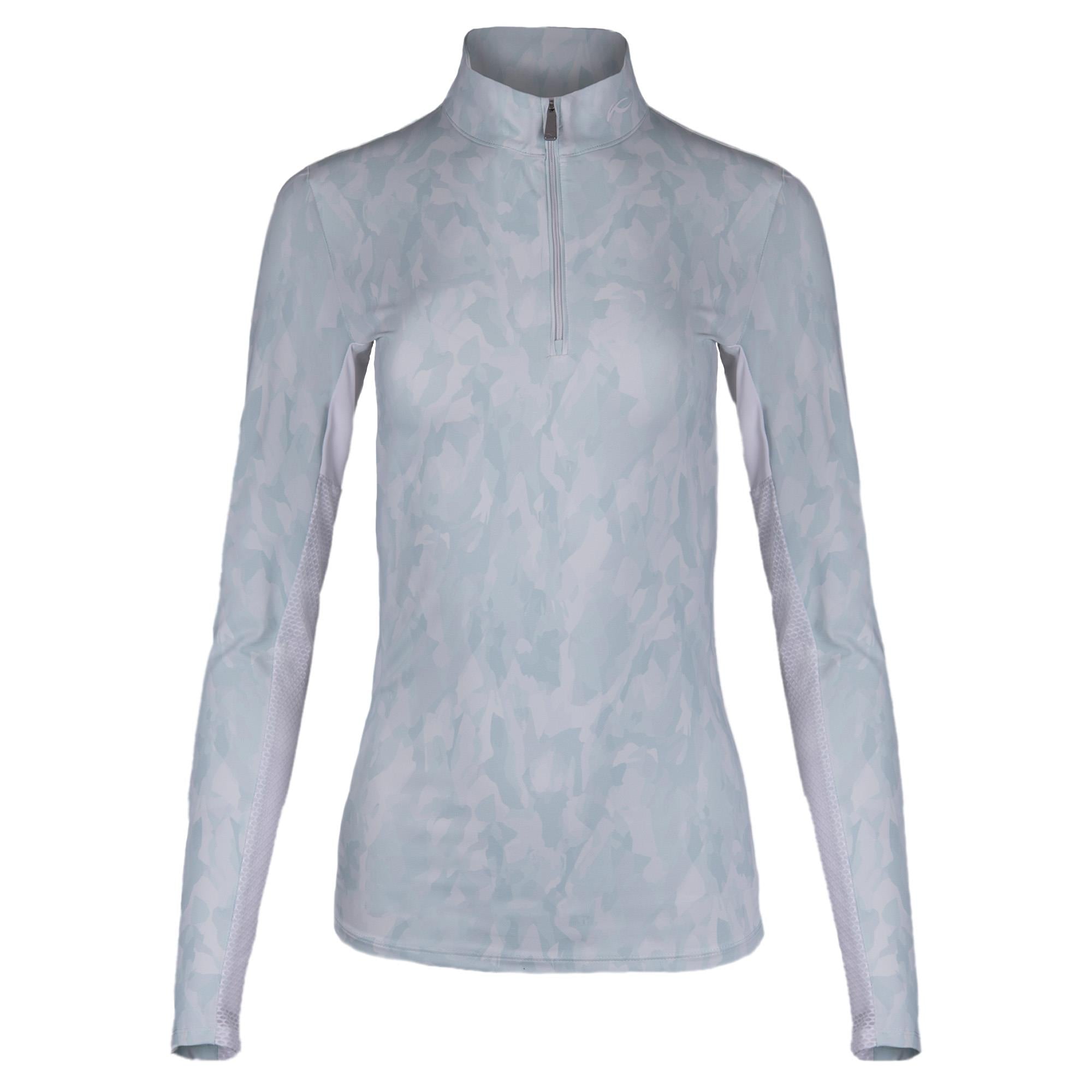 KJUS Sunshine Printed Half Zip Ladies Golf Mid Layer Mist