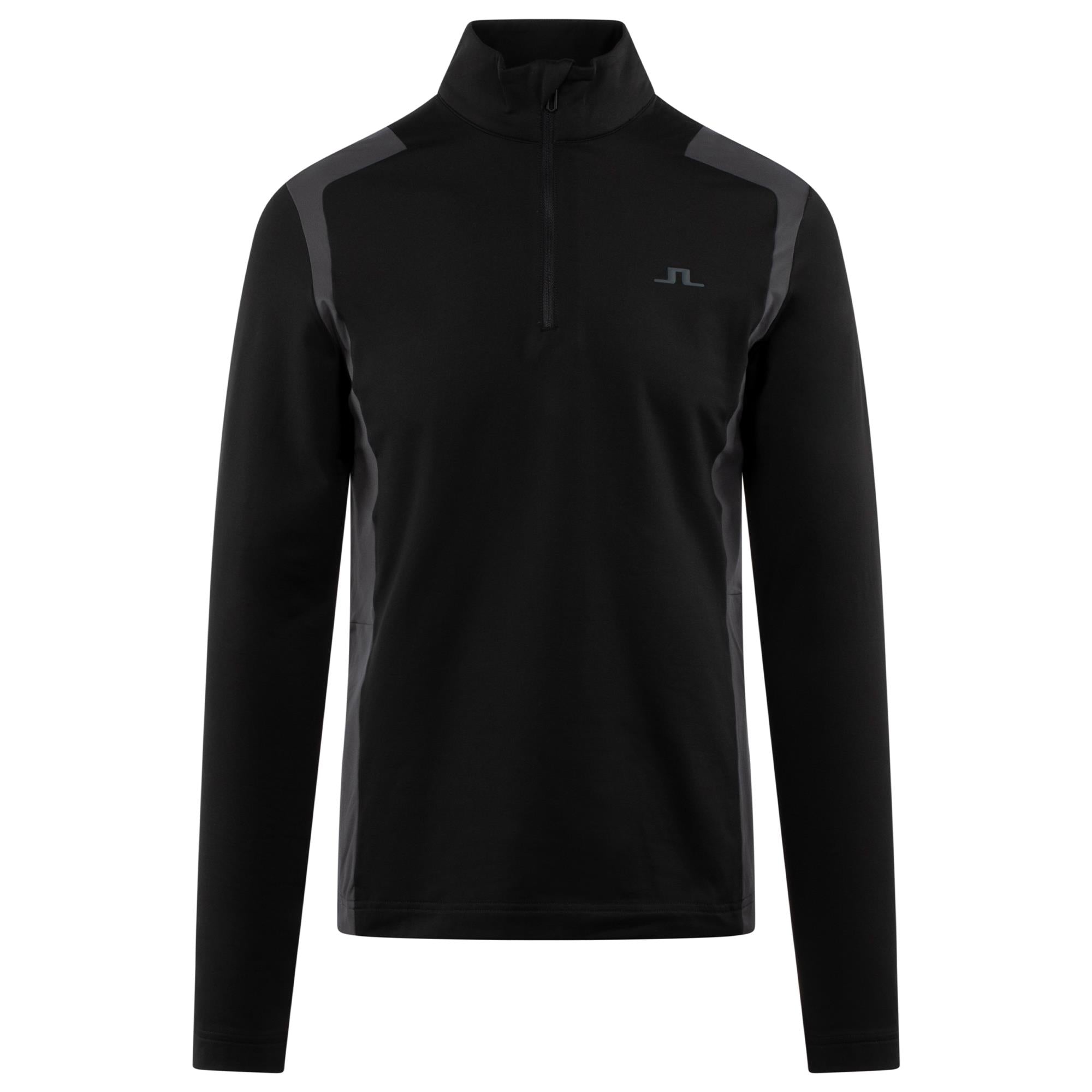J Lindeberg Lukas Quarter Zip Mens Golf Mid Layer Black