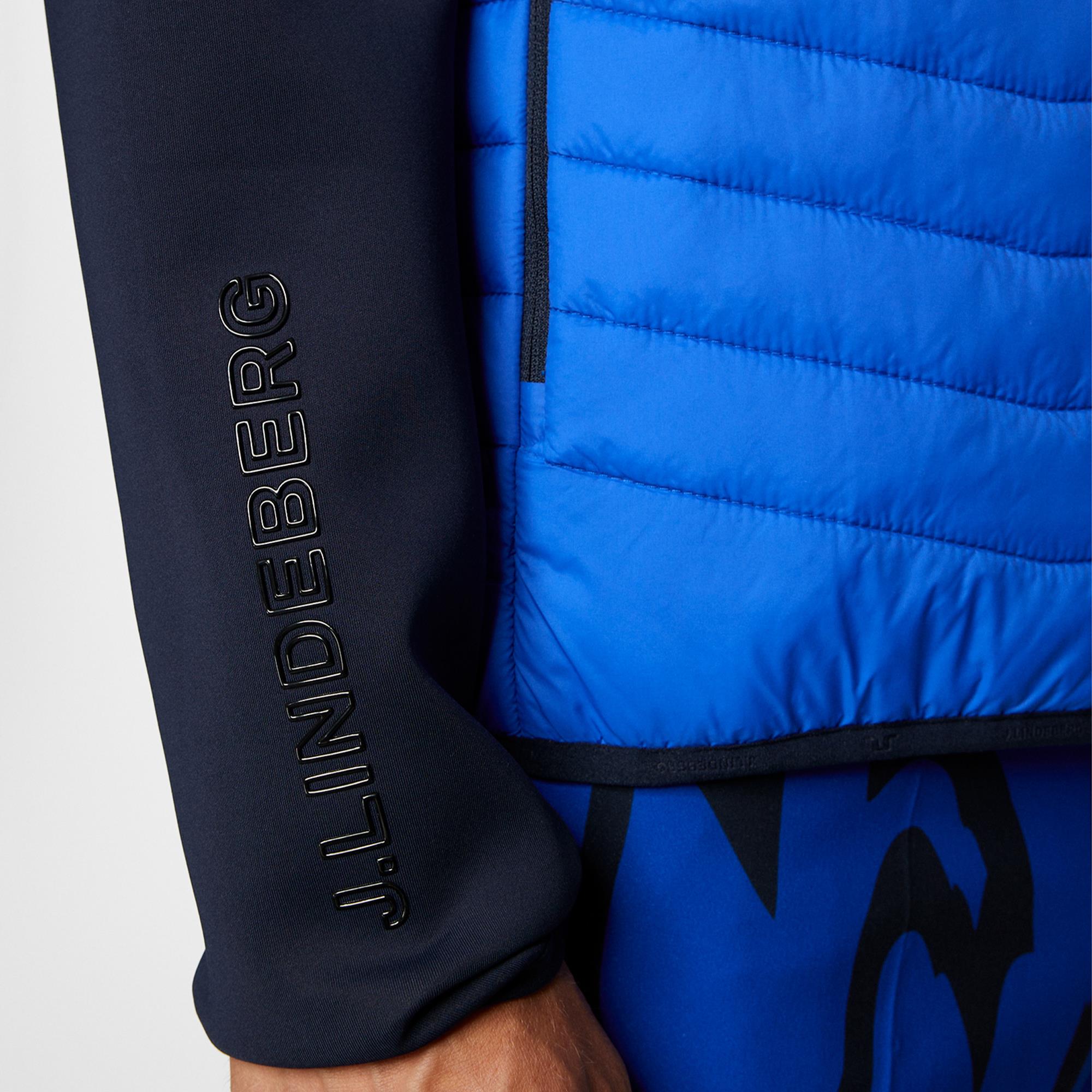J Lindeberg Holden Quilt Mens Golf Hybrid Jacket Club Blue