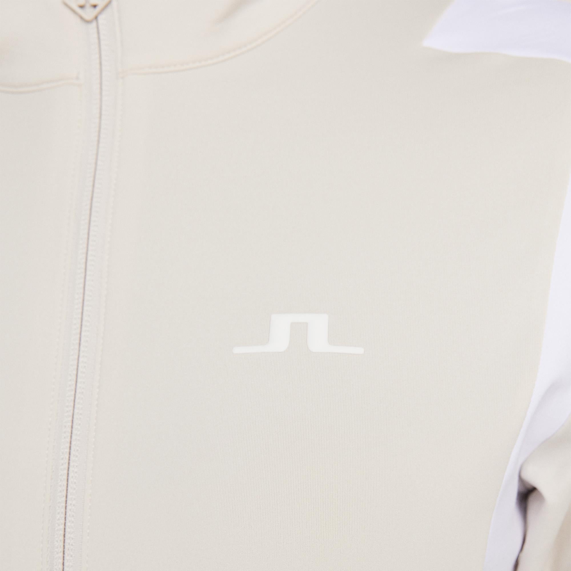 J Lindeberg Mae Full Zip Ladies Golf Mid Layer Moonbeam